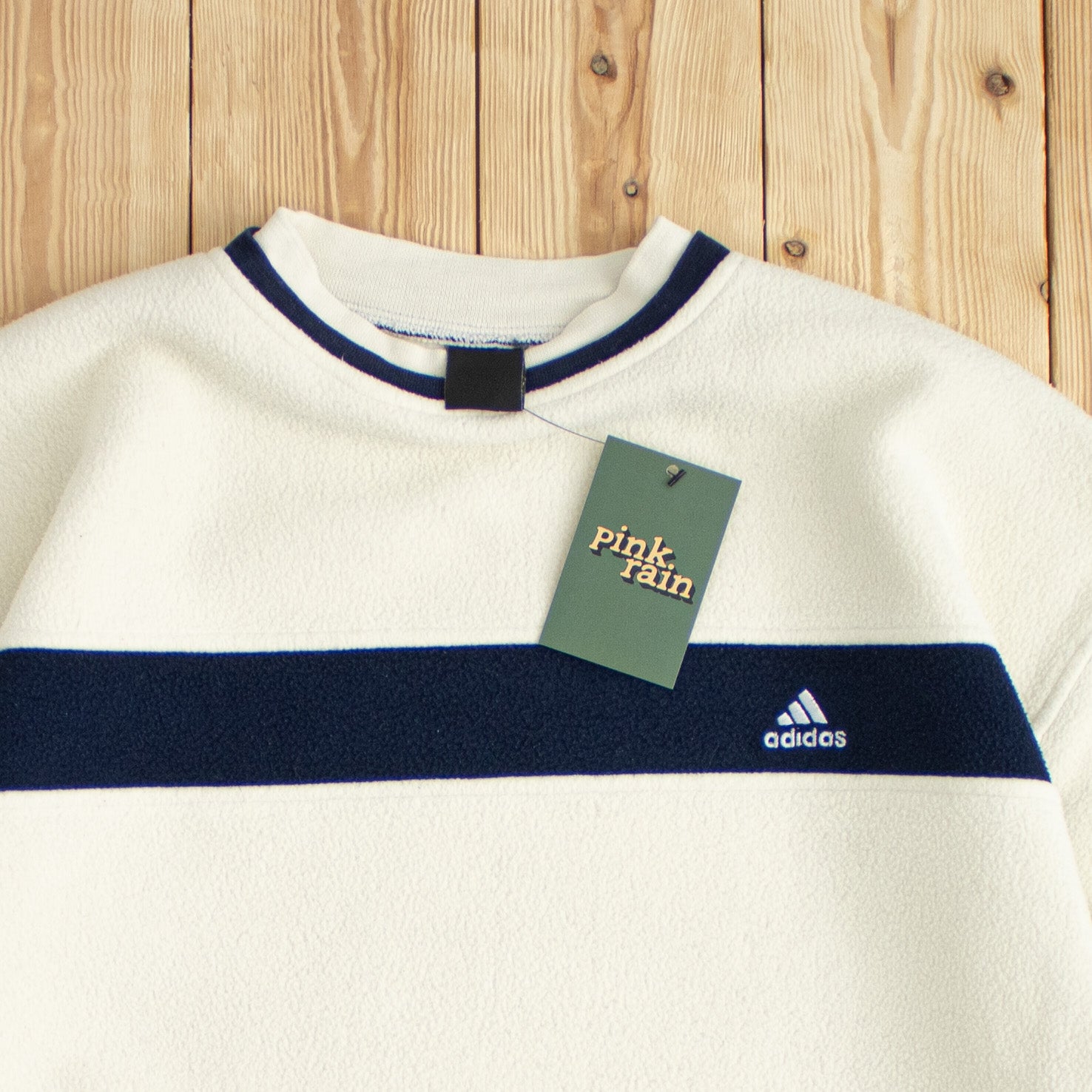 (S/M) Vintage Adidas Fleece Embroidered Sweatshirt