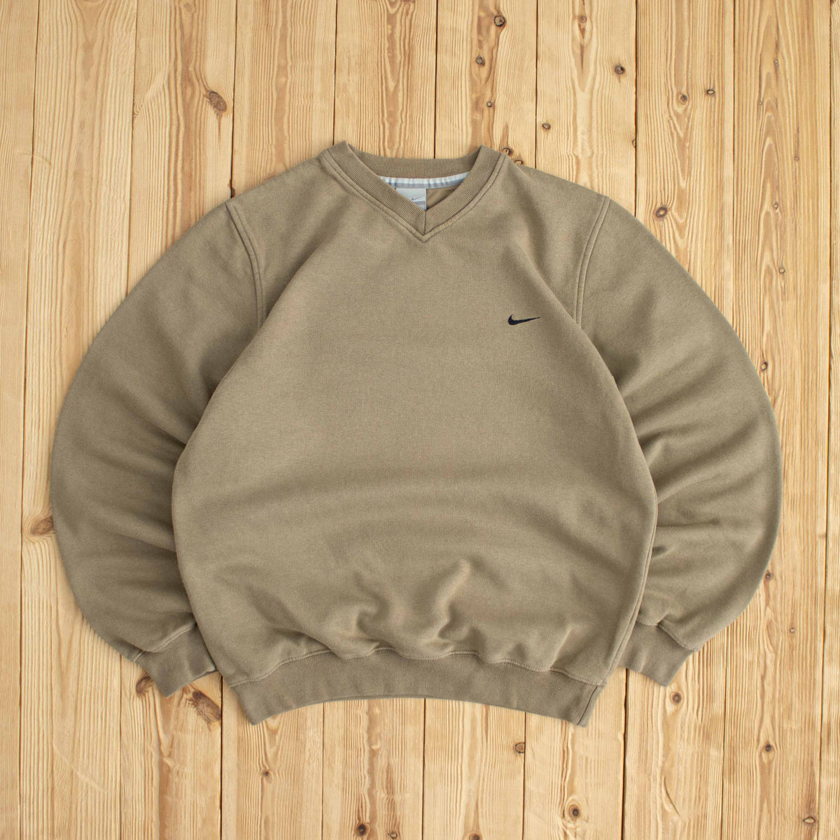 (S) Nike Vintage Essential Embroidered Sweatshirt Brown