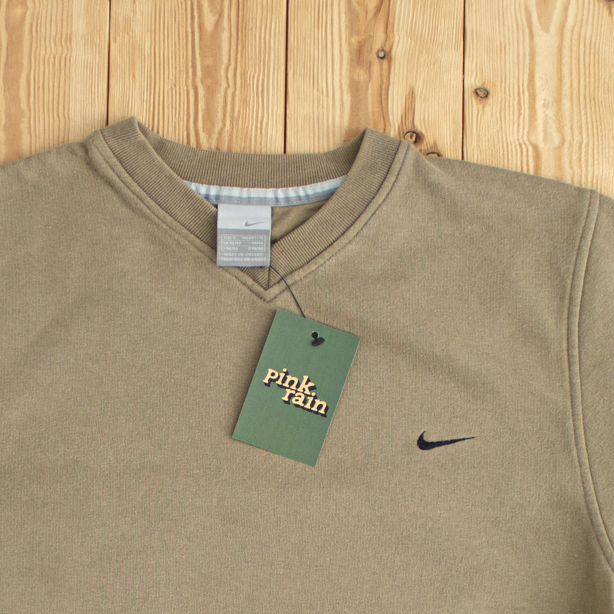 (S) Nike Vintage Essential Embroidered Sweatshirt Brown