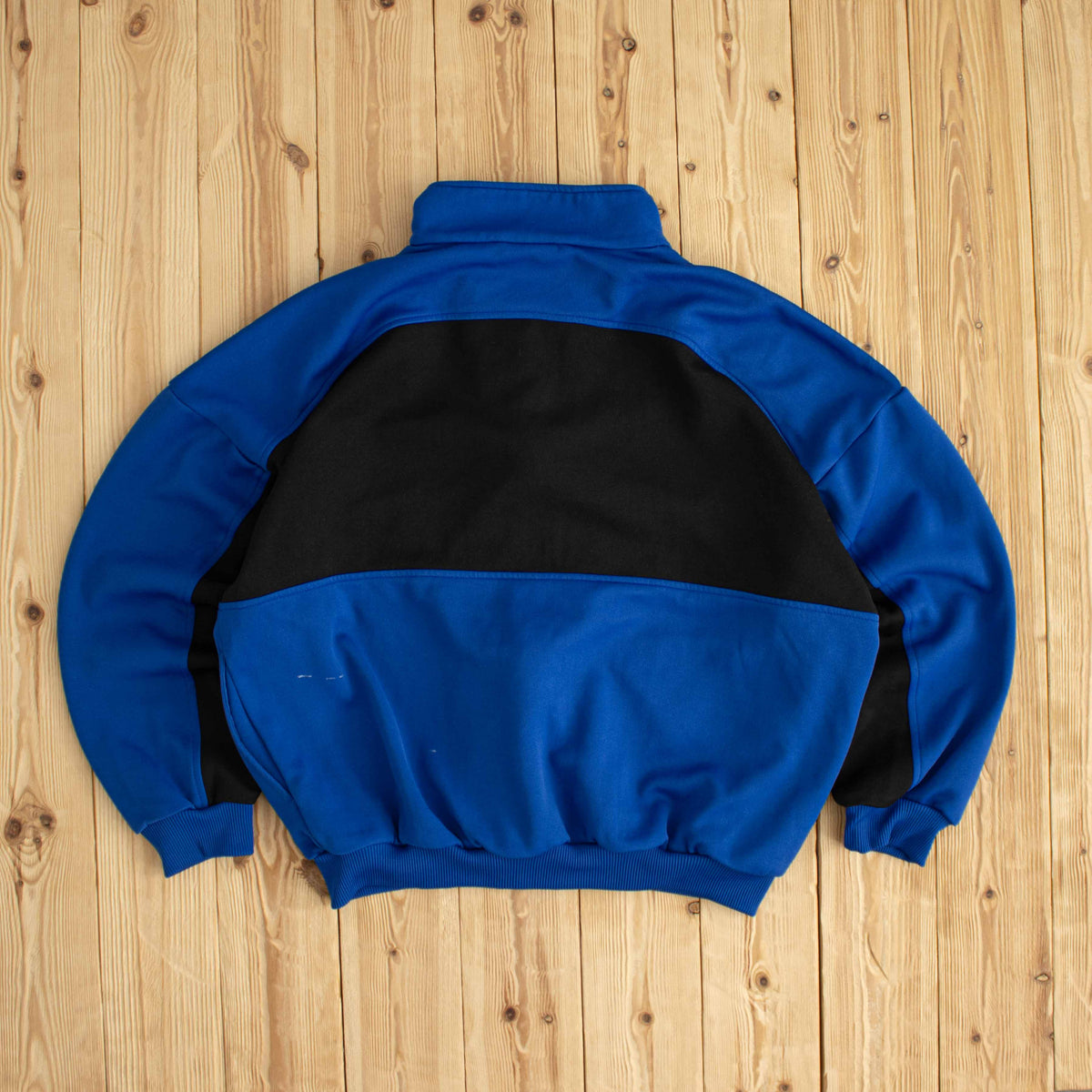 (M) Nike Vintage Striped Embroidered Full-Zip Sweatshirt Blue