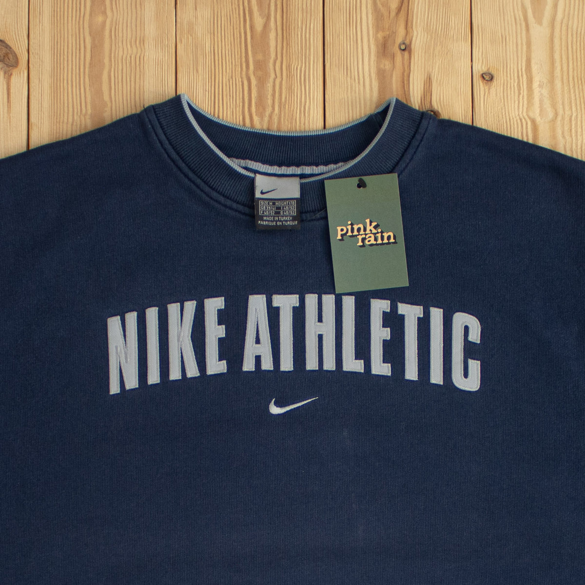 (M/L) Nike Athletic Vintage Embroidered Sweatshirt Blue
