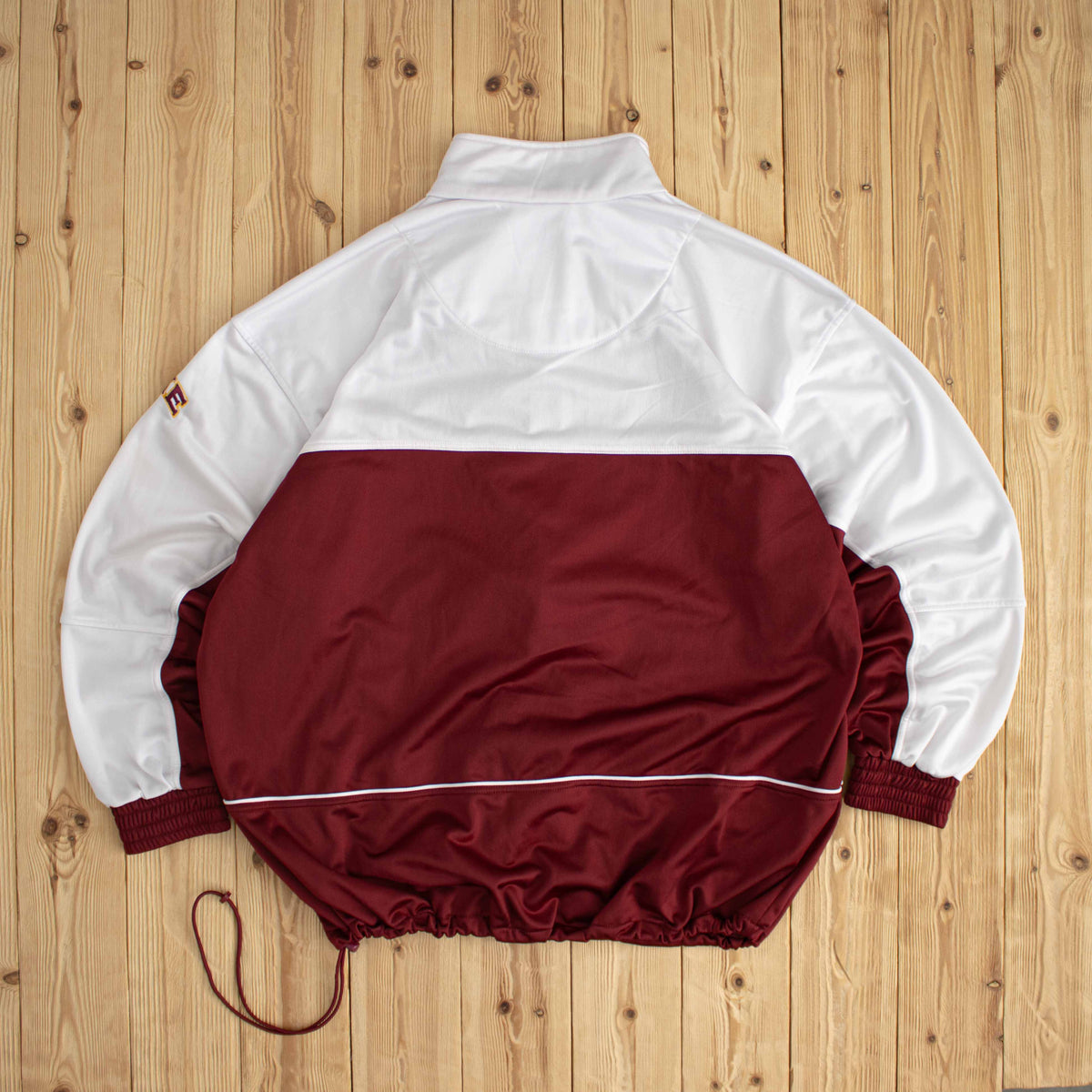 (XL) Nike Authentic Basketball Vintage Embroidered Full-Zip Jacket/Sweatshirt Burgundy