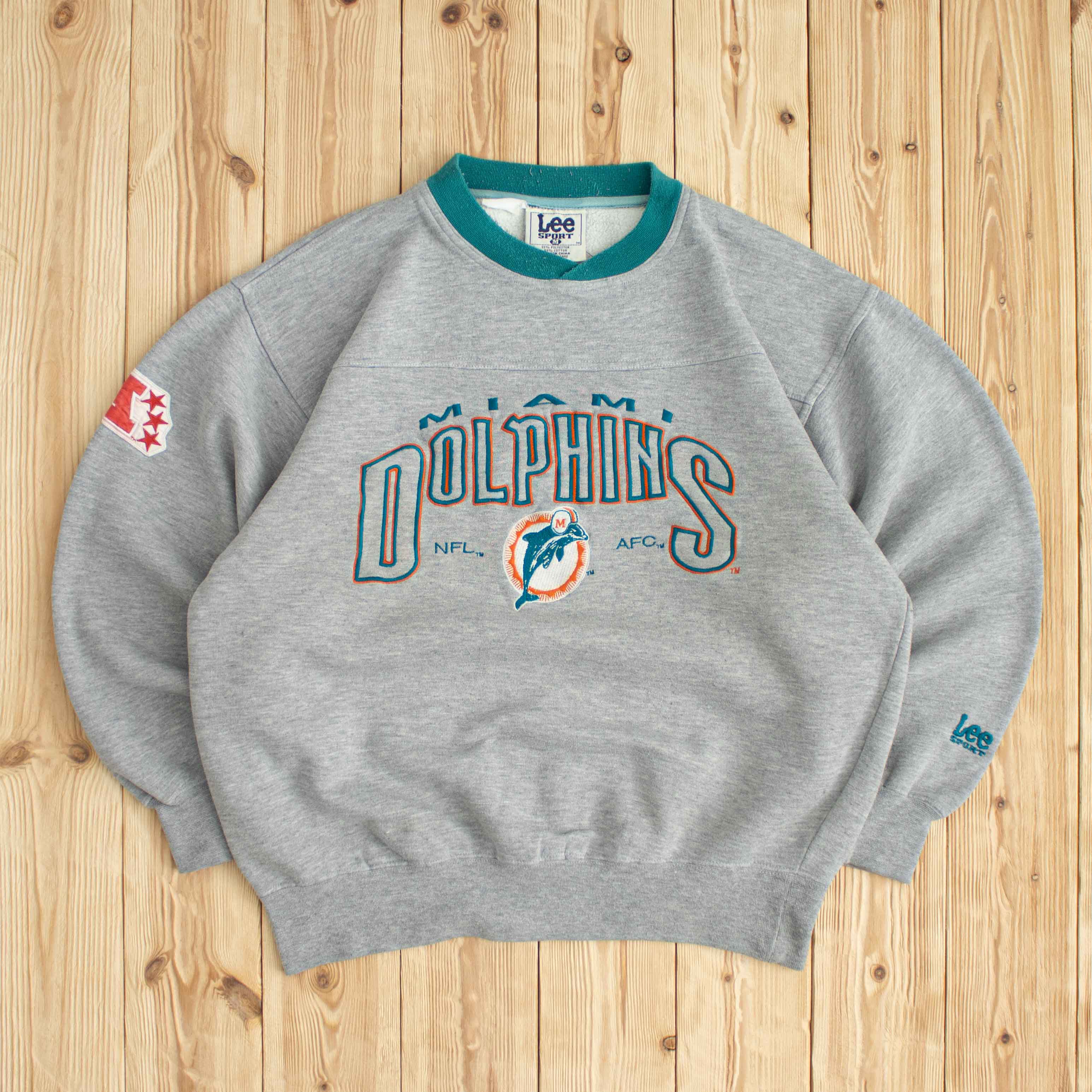(M) Vintage Miami Dolphins Lee Embroidered Sweatshirt