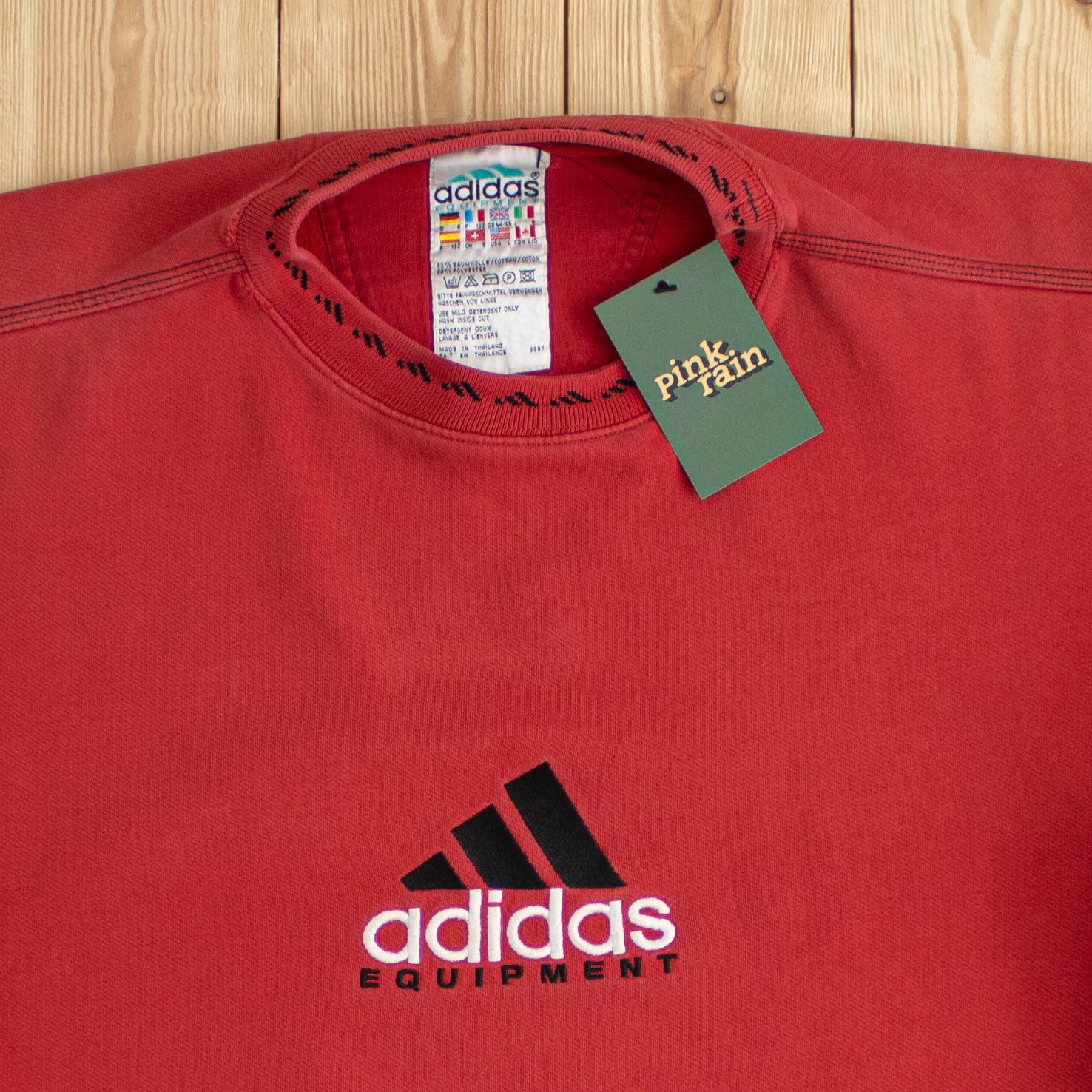 (L) Vintage Adidas Equipment Embroidered Sweatshirt