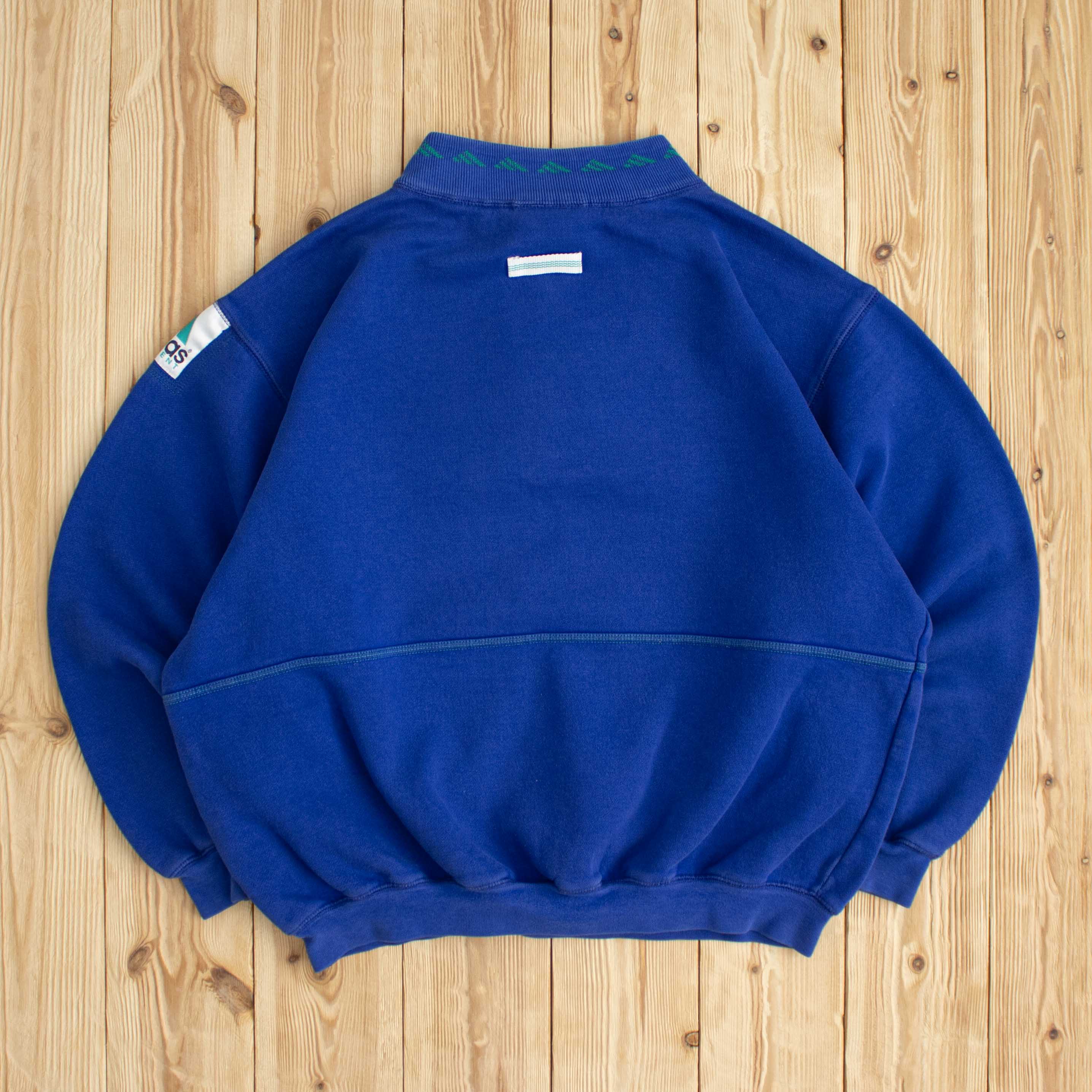 (M) Vintage Adidas Equipment Embroidered Quarter-Zip Sweatshirt