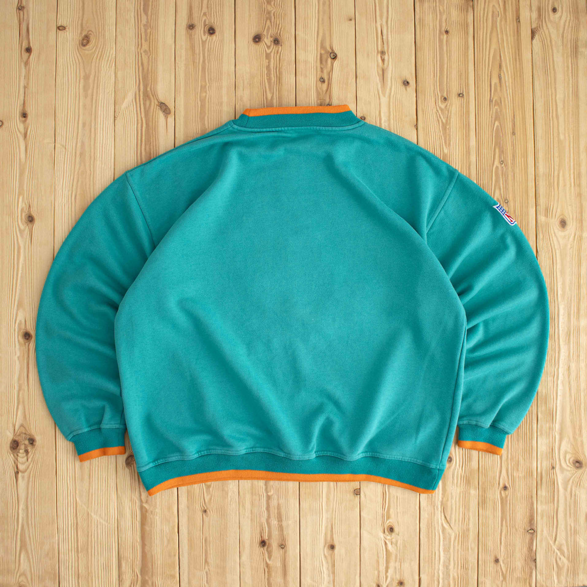 (L/XL) Apex Miami Dolphins NFL Vintage Embroidered Sweatshirt Blue