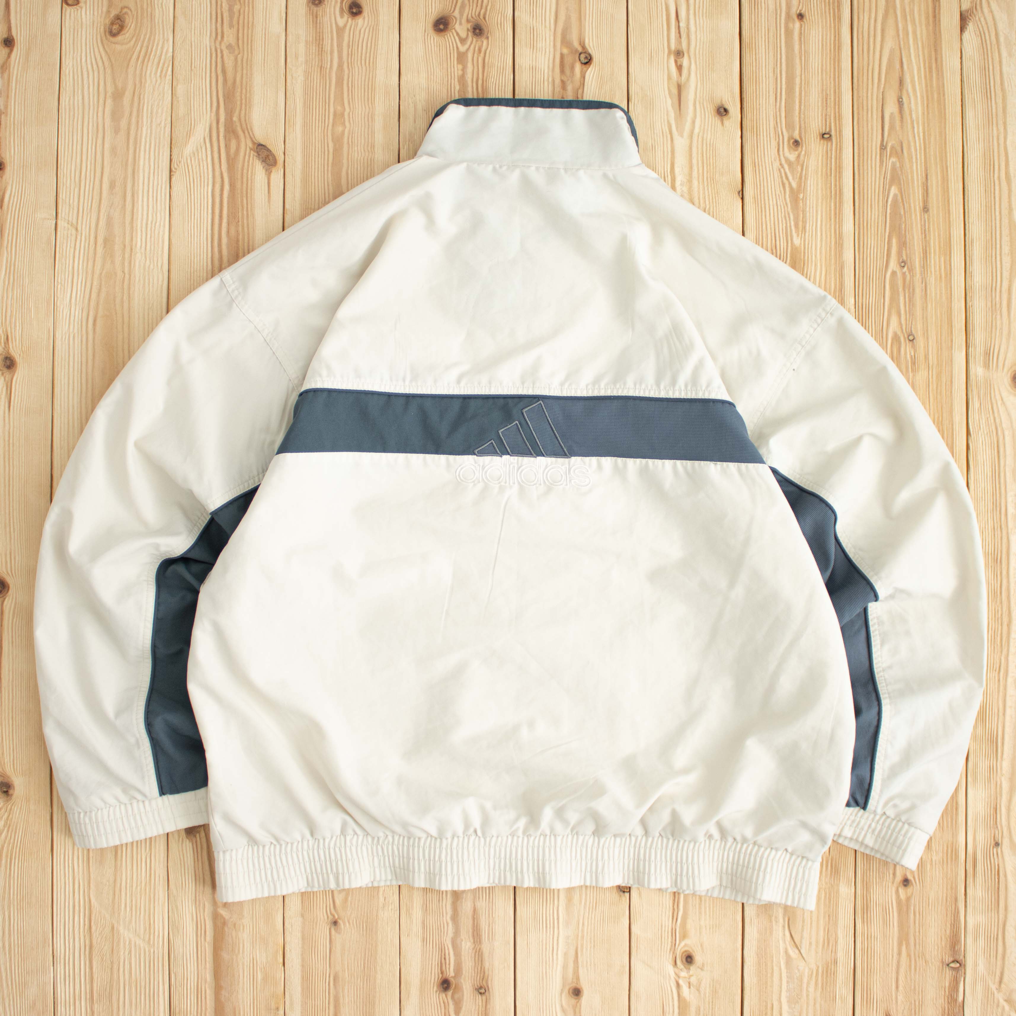 (L/XL) Vintage Adidas Logo Embroidered Jacket