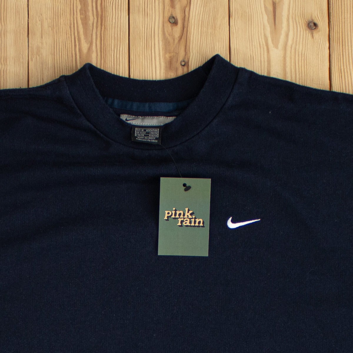 (L/XL) Nike Vintage Essential Embroidered Sweatshirt Blue