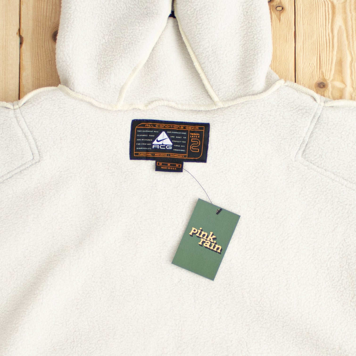 (L) Vintage Nike ACG Ninja Fleece Embroidered Jacket