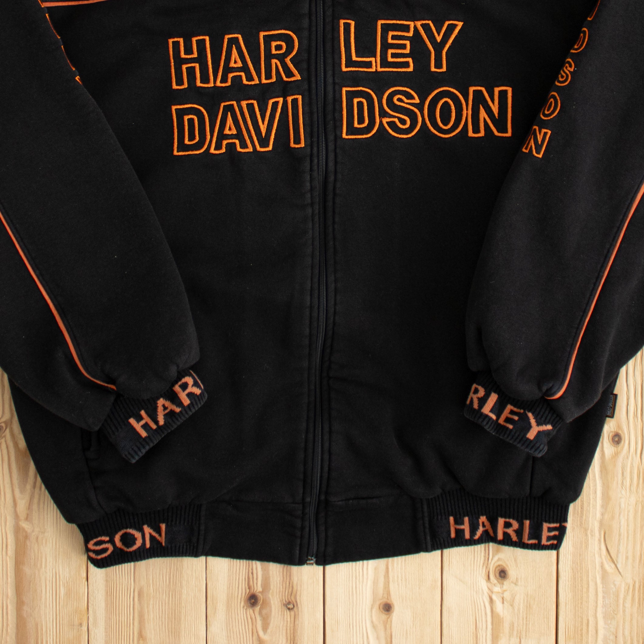 (L/XL) Vintage Harley Davidson Fully Embroidered Jacket