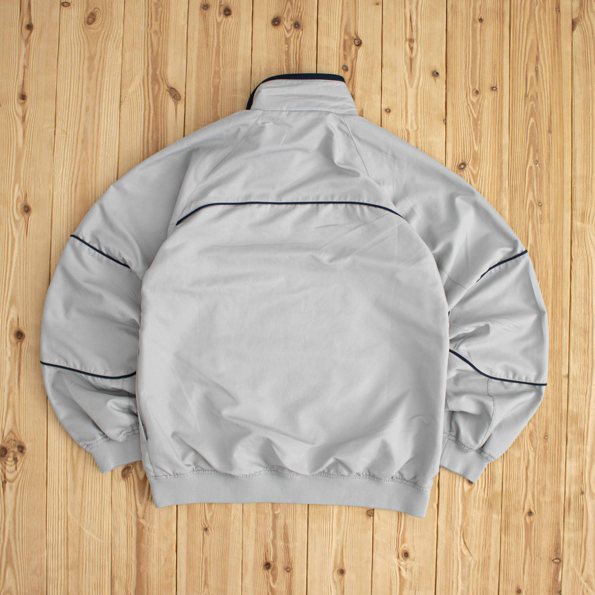 (S/M) Reebok Vintage Embroidered Jacket Beige/Gray
