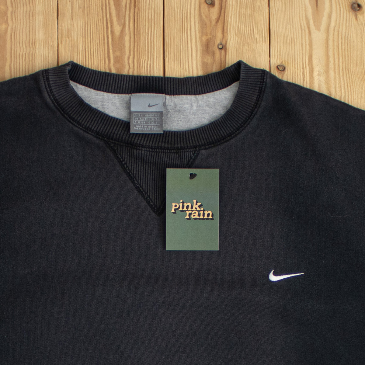 (M) Nike Vintage Essential Embroidered Sweatshirt Black