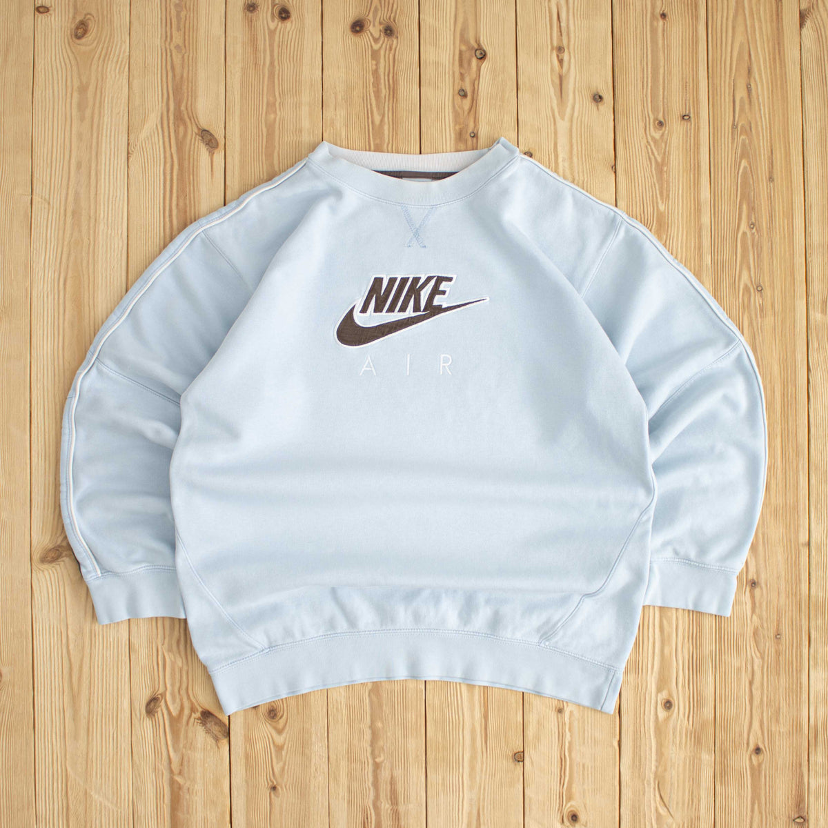 (S) Nike Air Vintage Embroidered Sweatshirt Blue