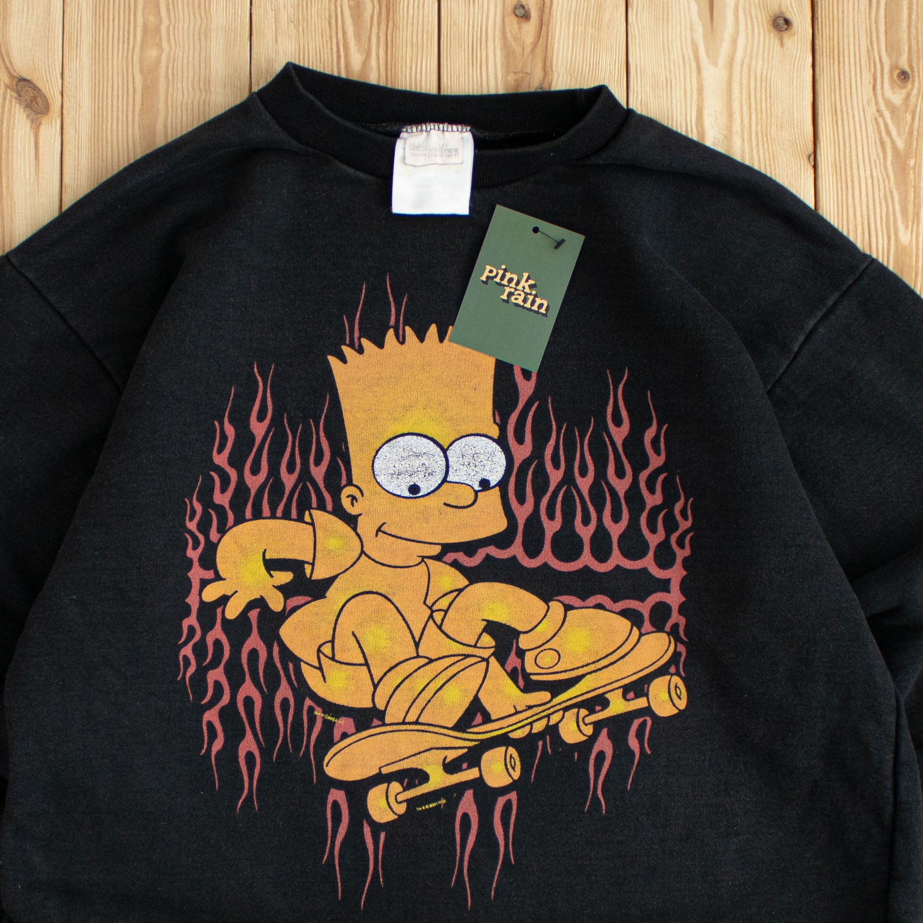 (M) 1998 Bart Simpson Skating Sweatshirt