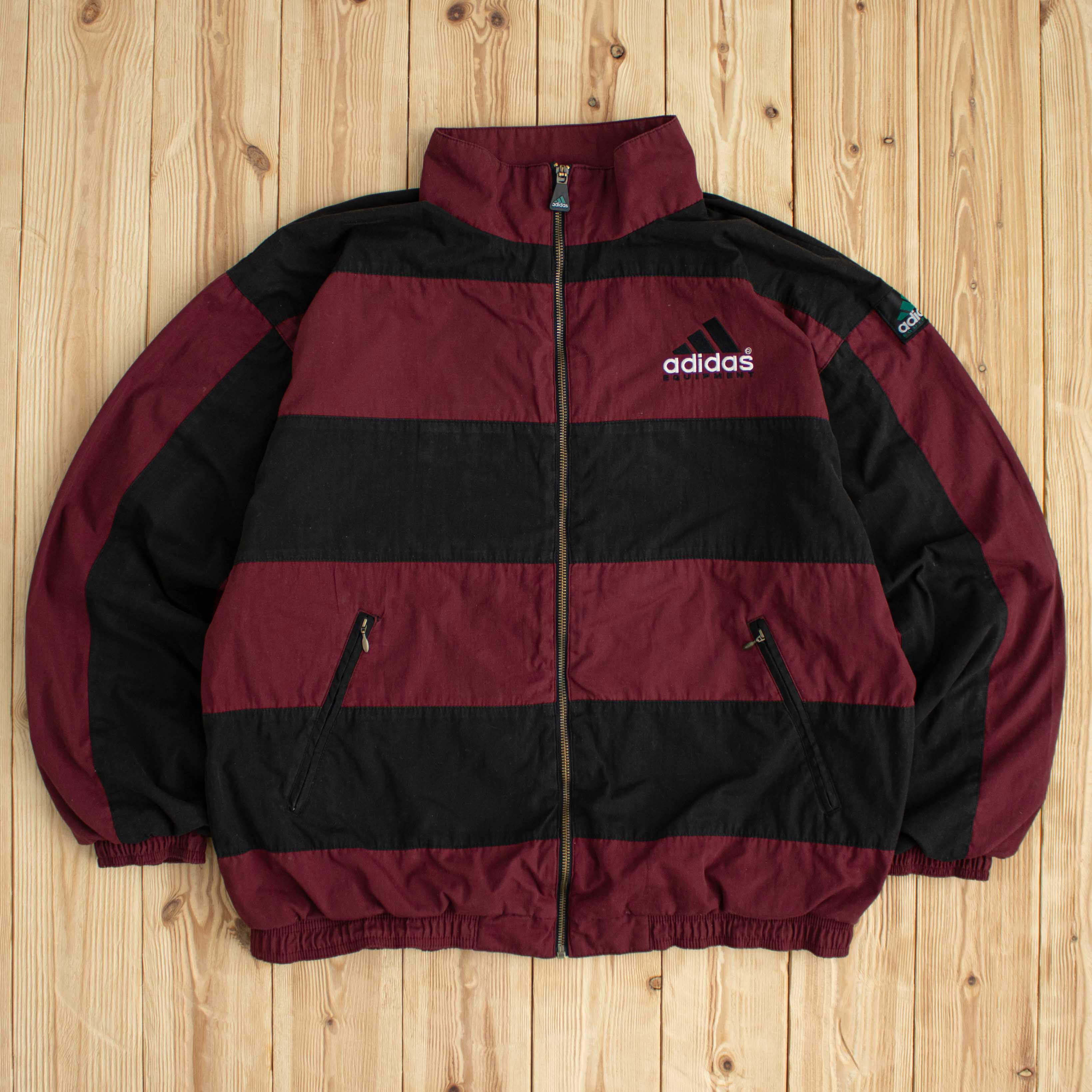 (M/L) Vintage Adidas Equipment Embroidered Jacket