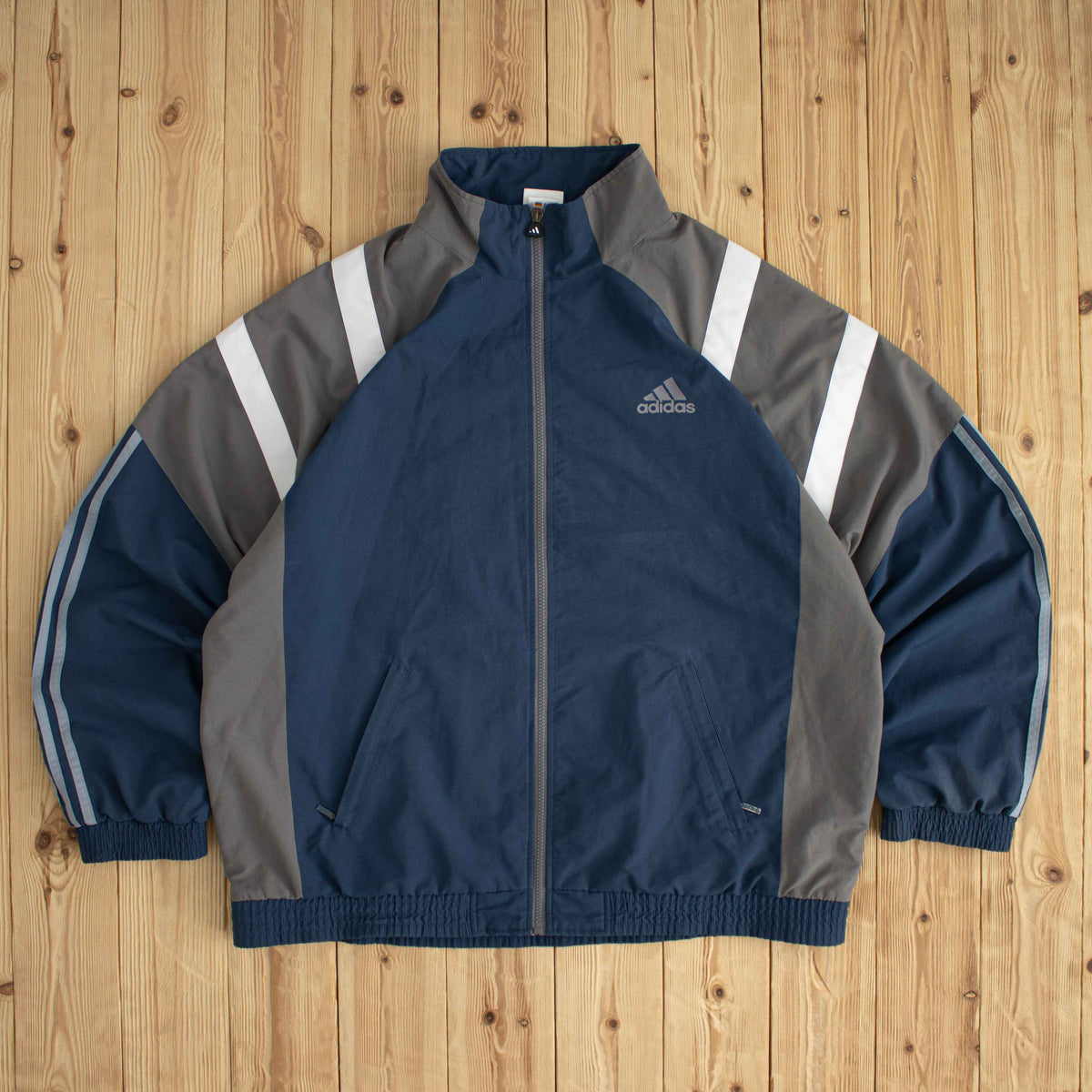 (XL) Adidas Vintage Essential Jacket Blue
