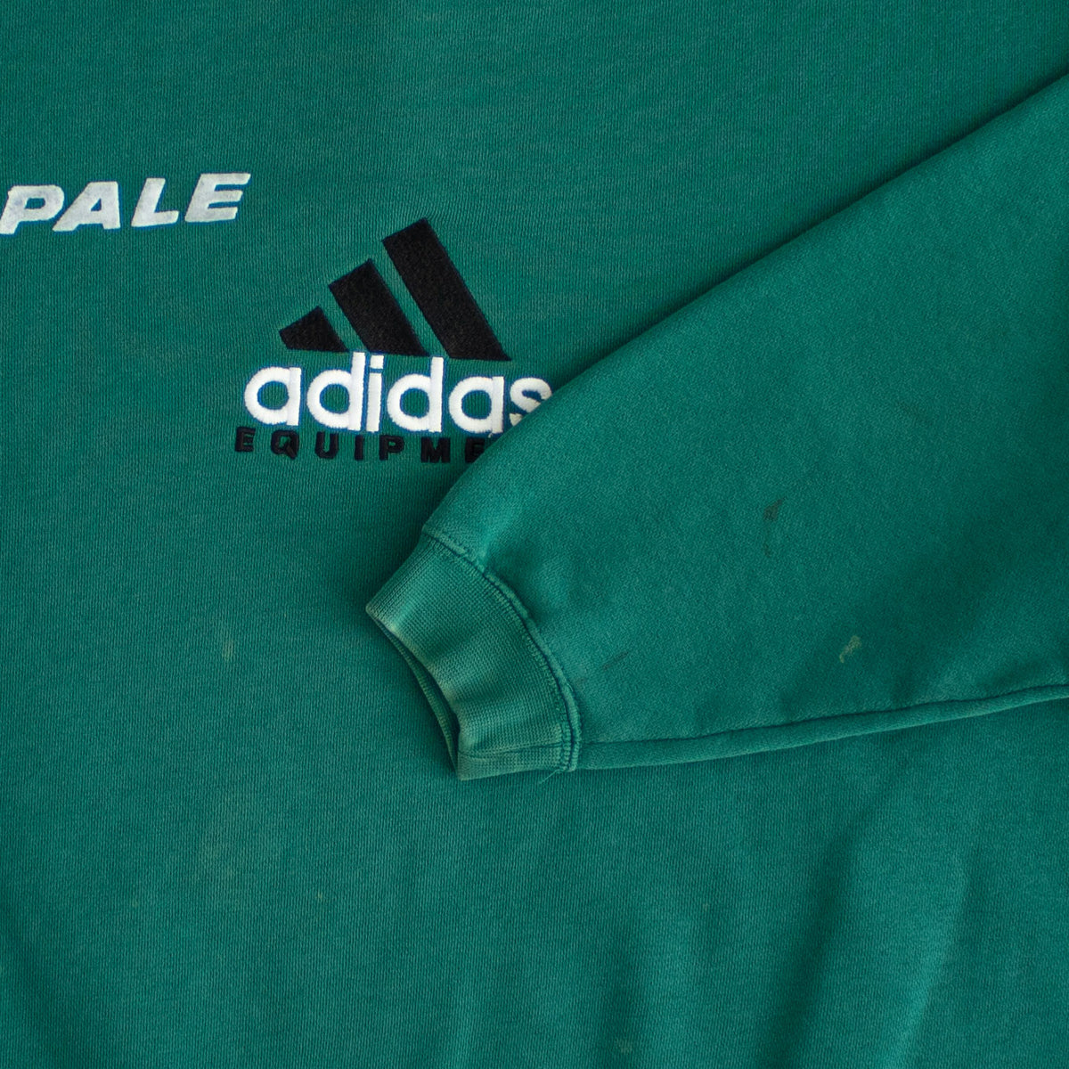 (S/M) Adidas Equipment Vintage Embroidered Sweatshirt Green