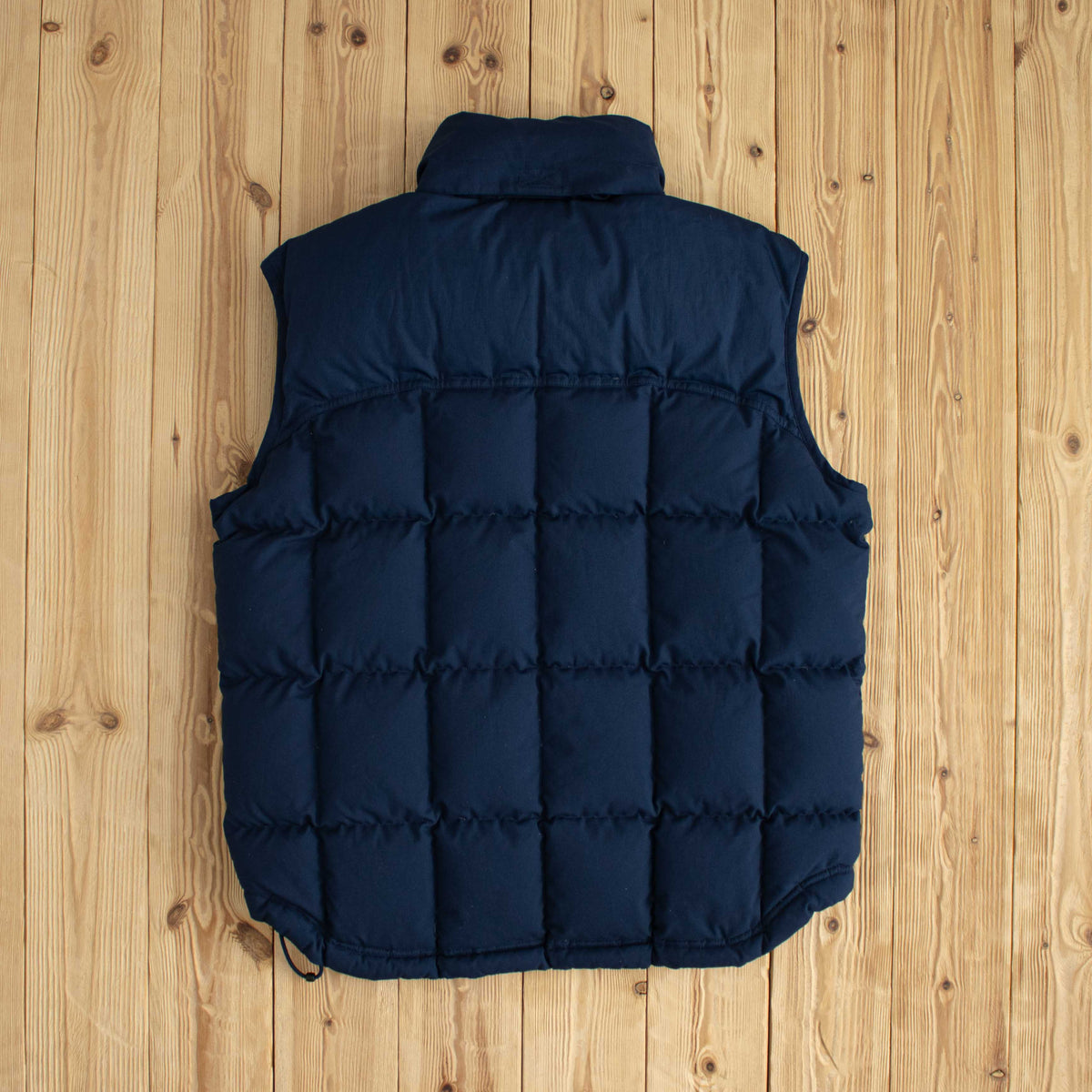 (M) Nike Vintage Quilted Embroidered Puffer Vest Blue