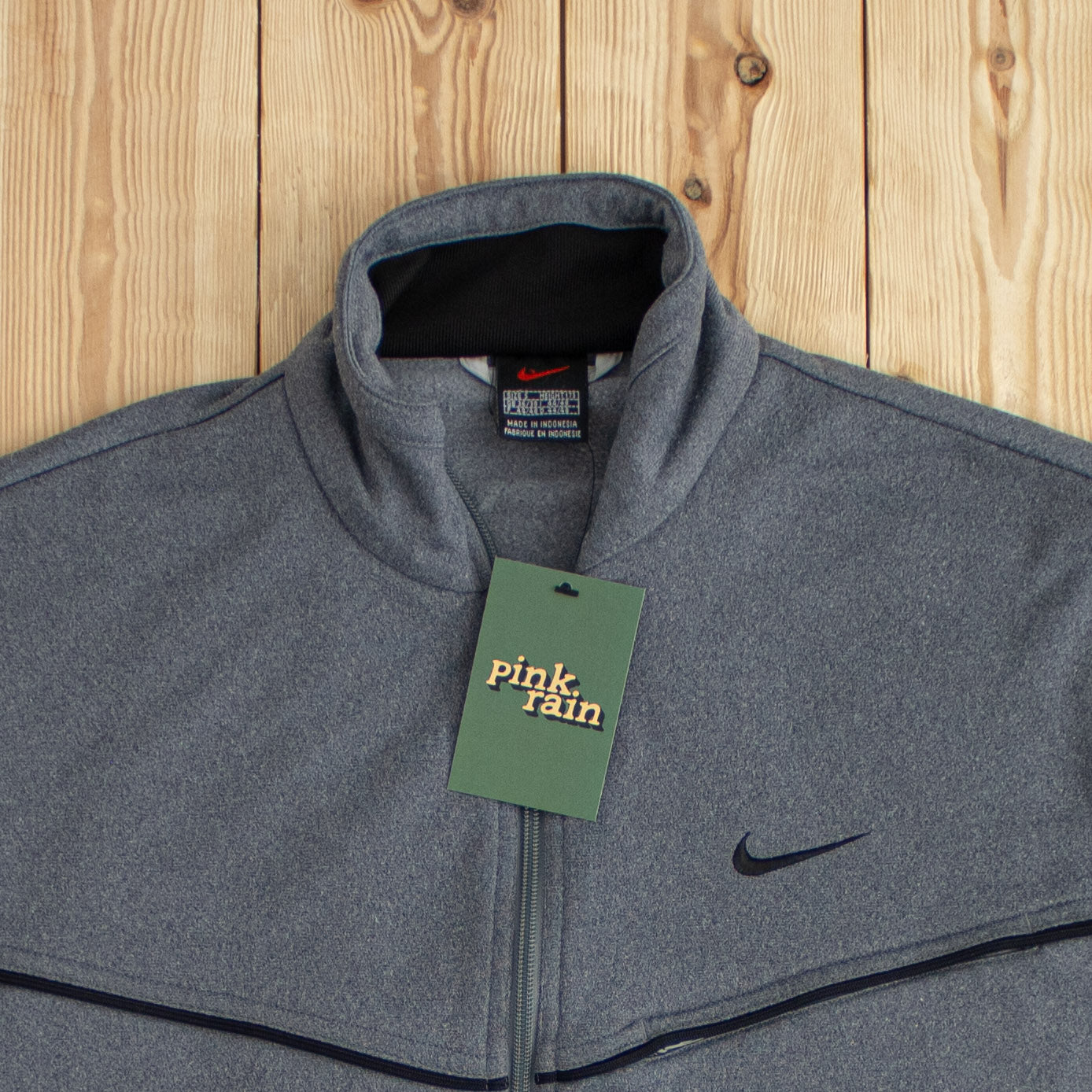 (S) Vintage Nike Essential Embroidered Full-Zip Sweatshirt