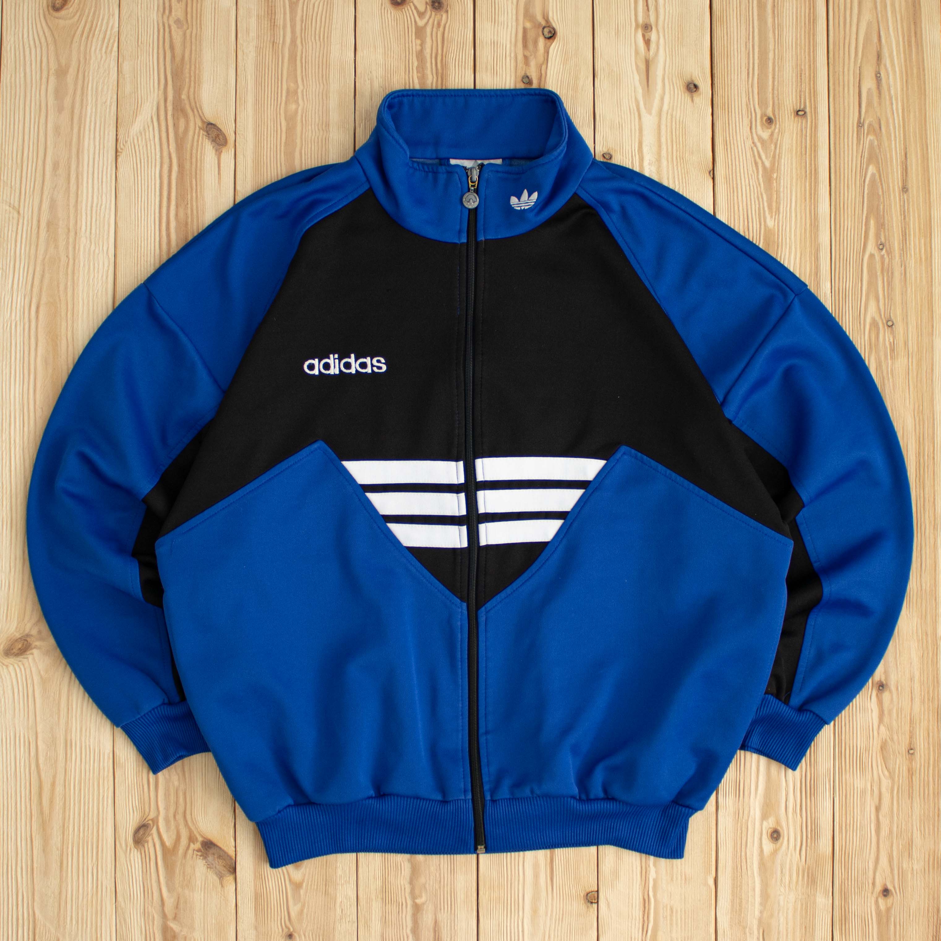 (M) Vintage Adidas Embroidered Full-Zip Sweatshirt