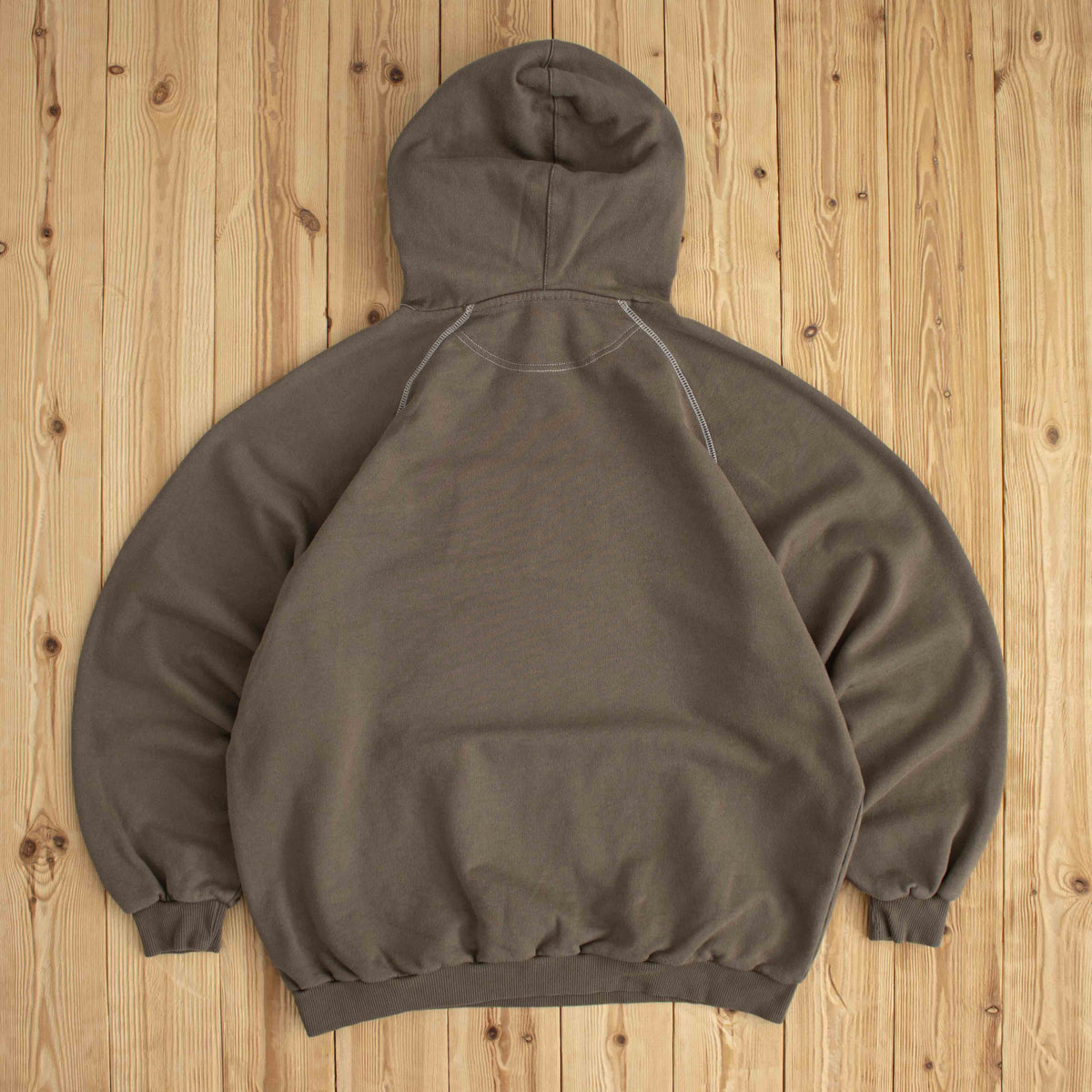 (XL) Nike Spell Out Vintage Embroidered Hoodie Brown