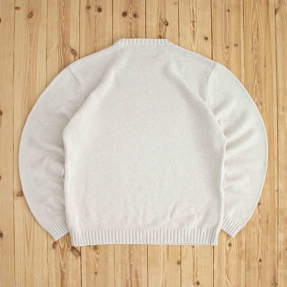(L) Chaps Ralph Lauren Vintage Embroidered Sweater Gray