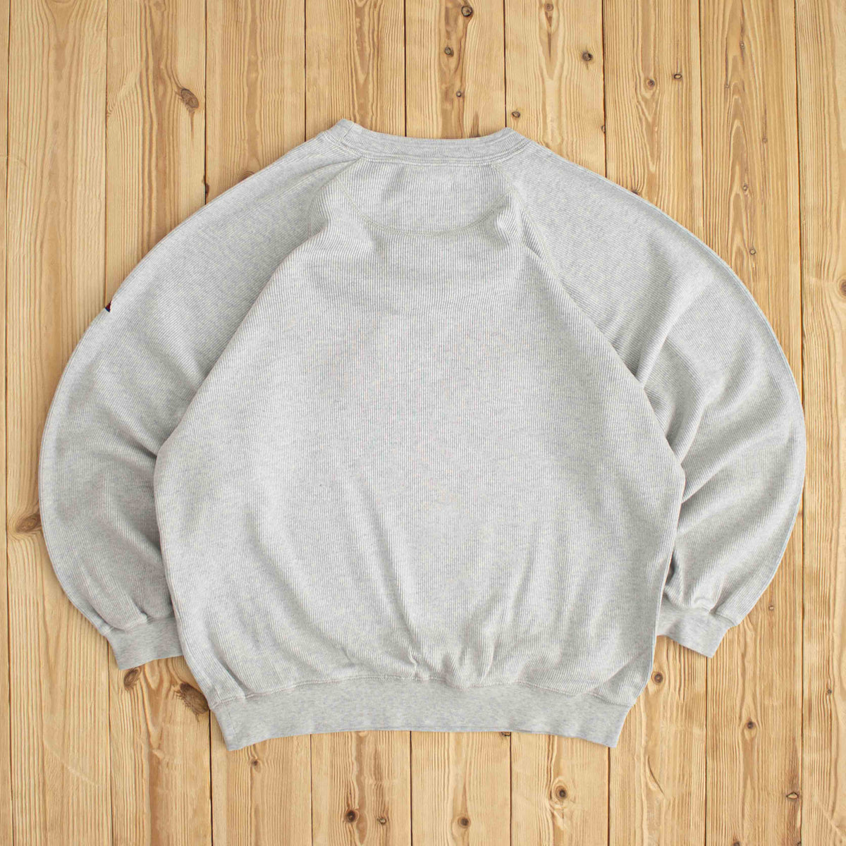 (L) Adidas Logo Vintage Embroidered Sweatshirt Gray