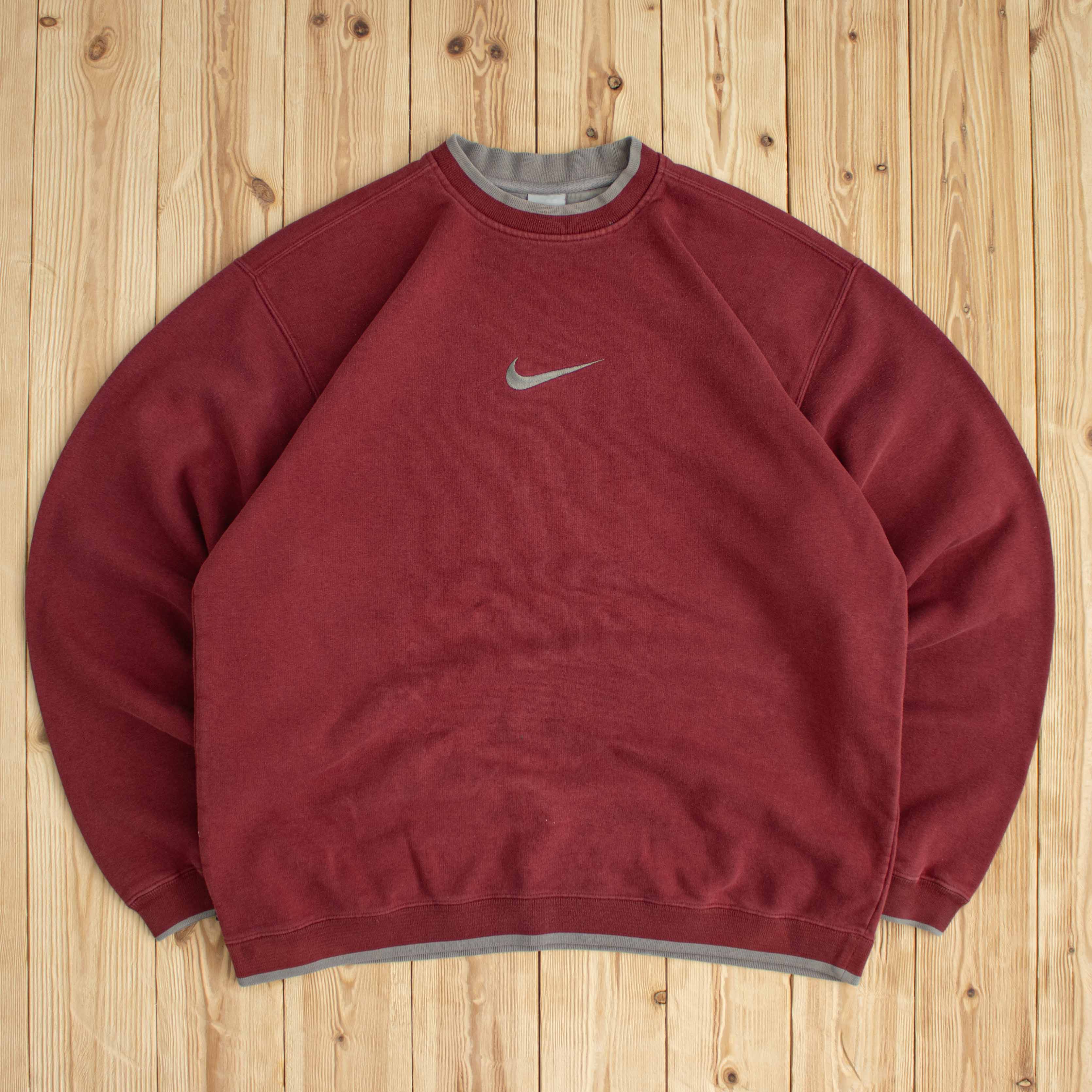(L) Vintage Nike Swoosh Embroidered Sweatshirt