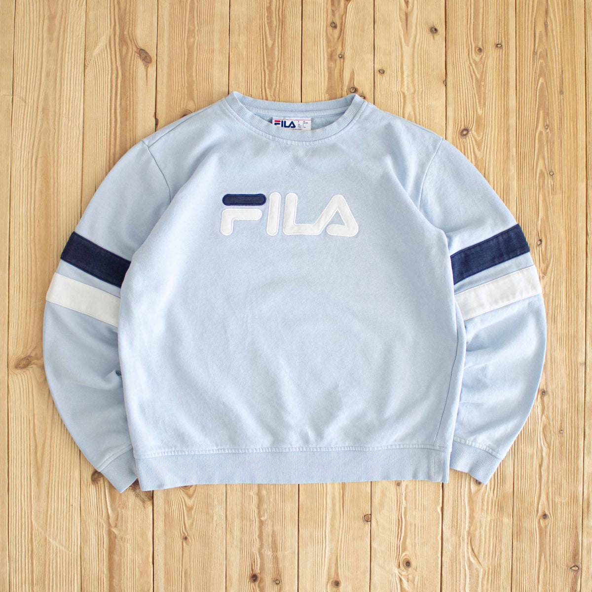 (S) Fila Vintage Embroidered Sweatshirt Blue