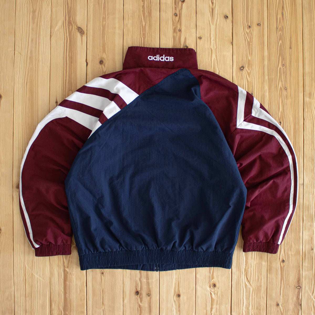 (M) Adidas Mercedes Benz Vintage Embroidered Jacket Burgundy Red