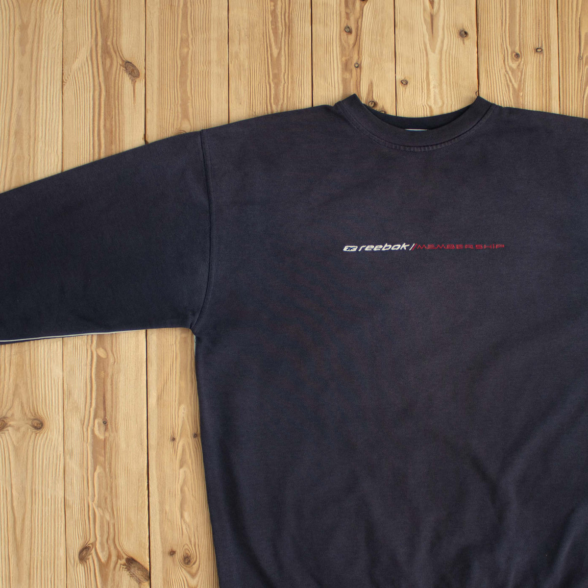 (L) Reebok Membership Vintage Embroidered Sweatshirt Blue