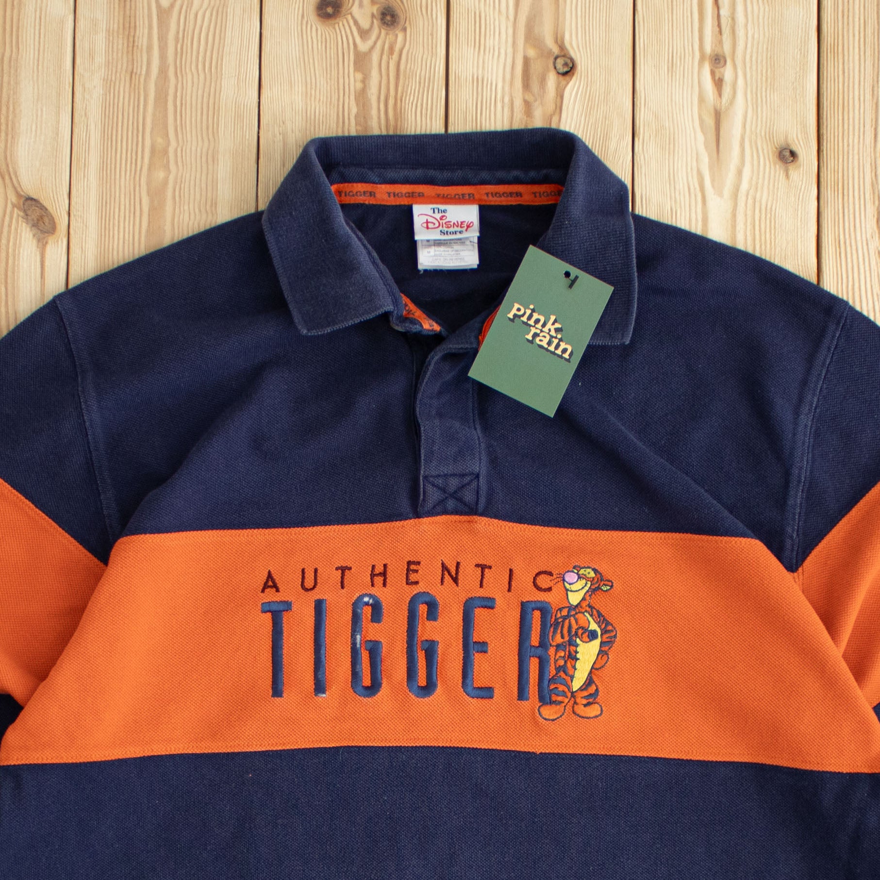 (M) Vintage Authentic Tigger Embroidered Polo Shirt