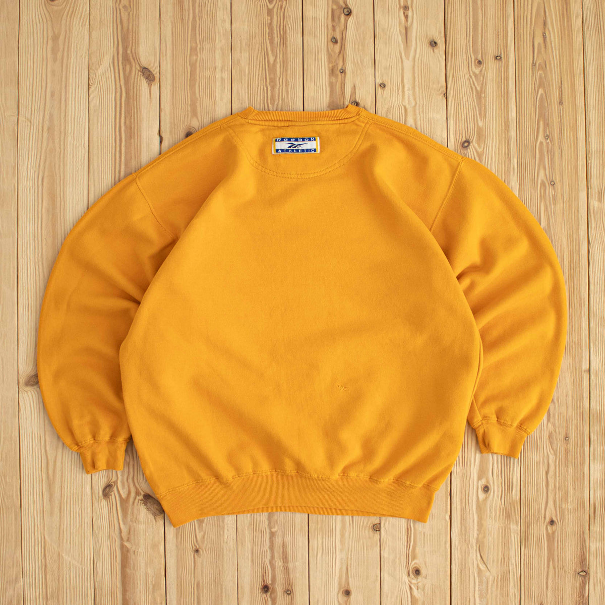 (M) Reebok Athletic Vintage Embroidered Sweatshirt Yellow