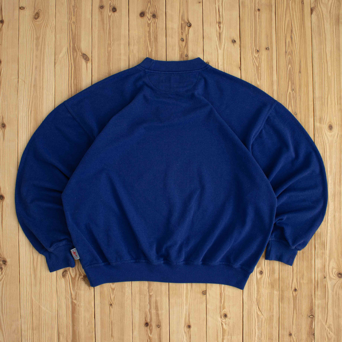 (L/XL) Reebok Athletic Department Vintage Embroidered Sweatshirt Blue