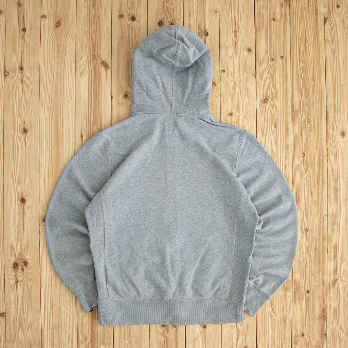 (M) Nike Vintage Embroidered Full-Zip Hoodie Gray