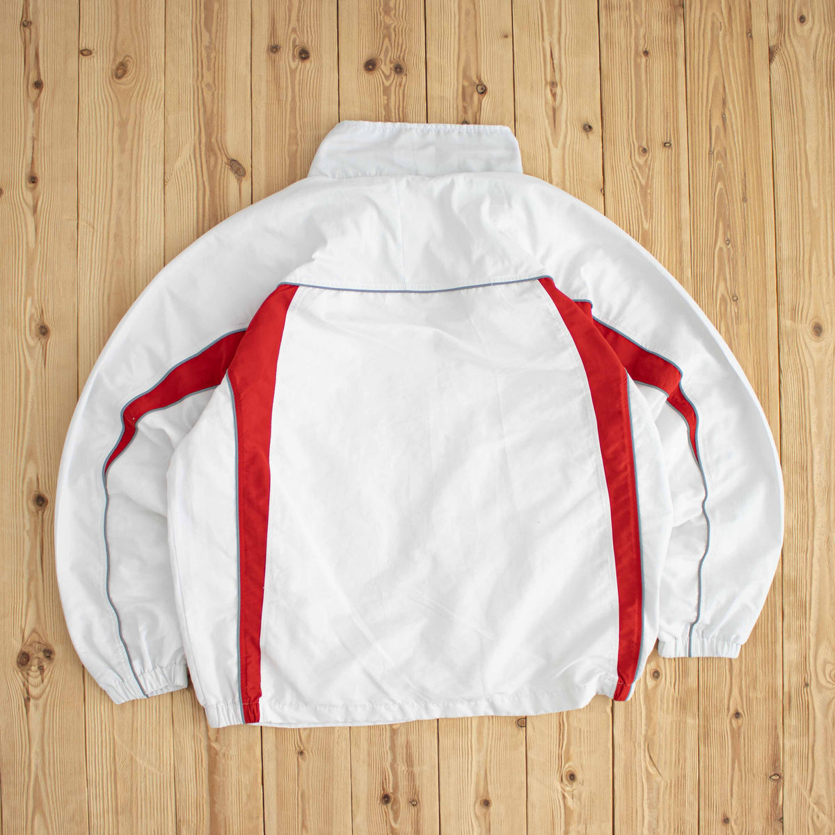 (L) Asics Vintage Embroidered Jacket White