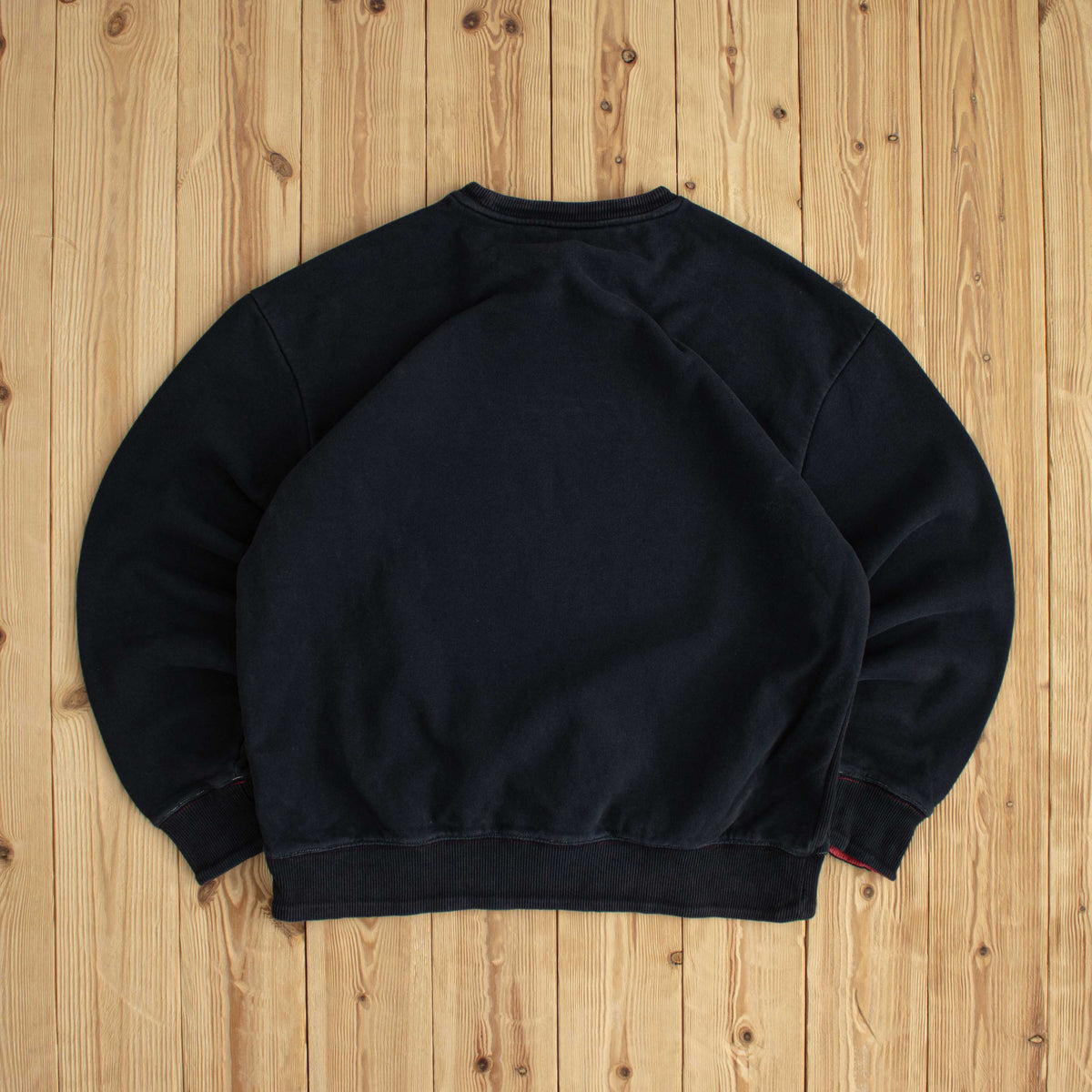 (M) Reebok Logo Vintage Embroidered Sweatshirt Black