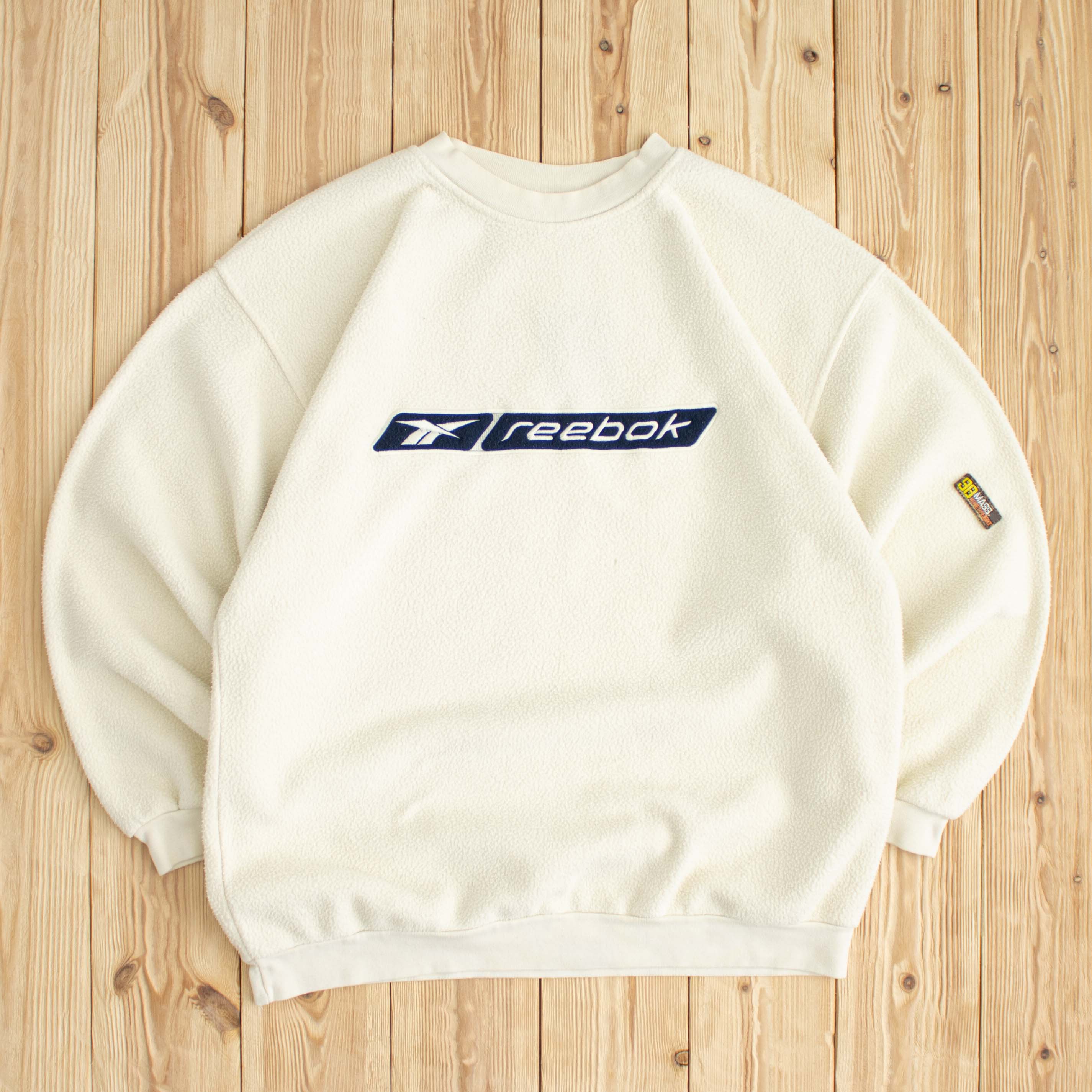 (S) Vintage Reebok Embroidered Fleece Sweatshirt