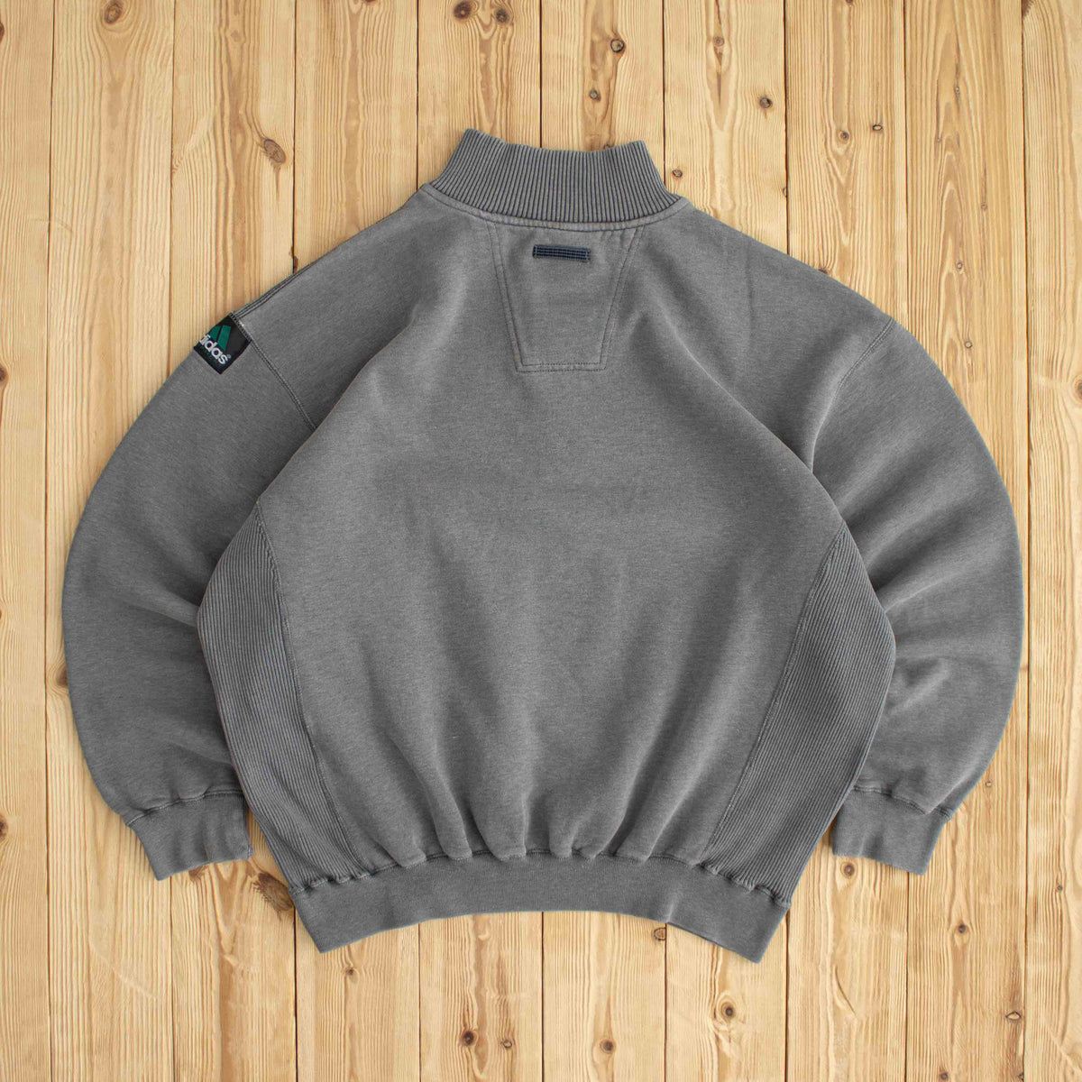 (L) Adidas Equipment Vintage Embroidered Quarter-Zip