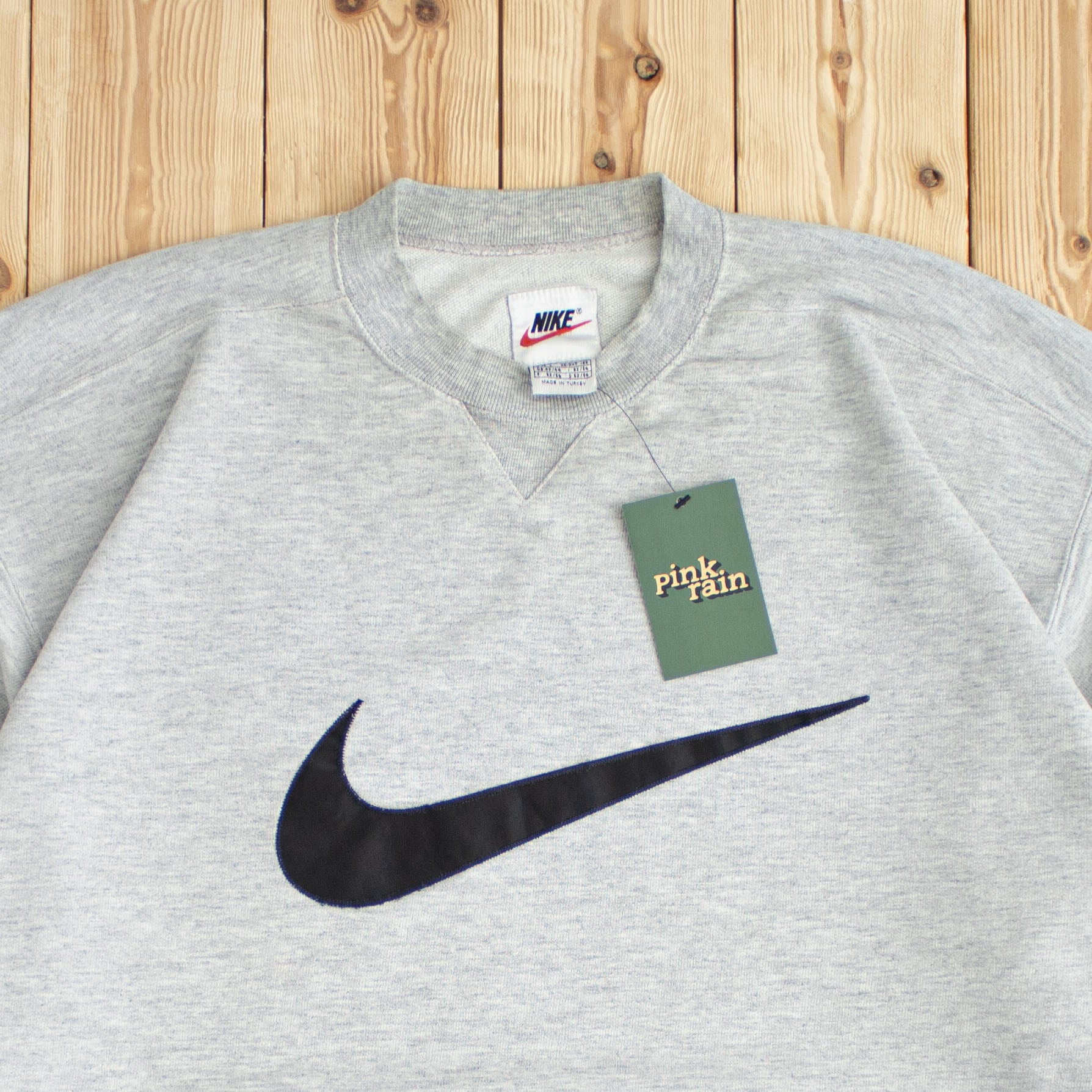 (L) Vintage Nike Swoosh Embroidered Sweatshirt