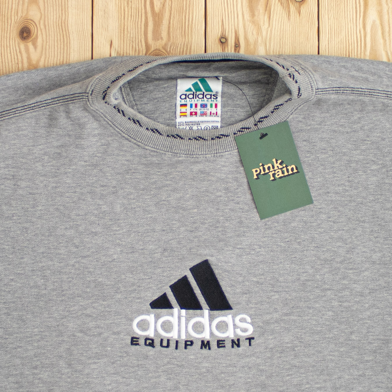 (S/M) Vintage Adidas Equipment Embroidered Sweatshirt