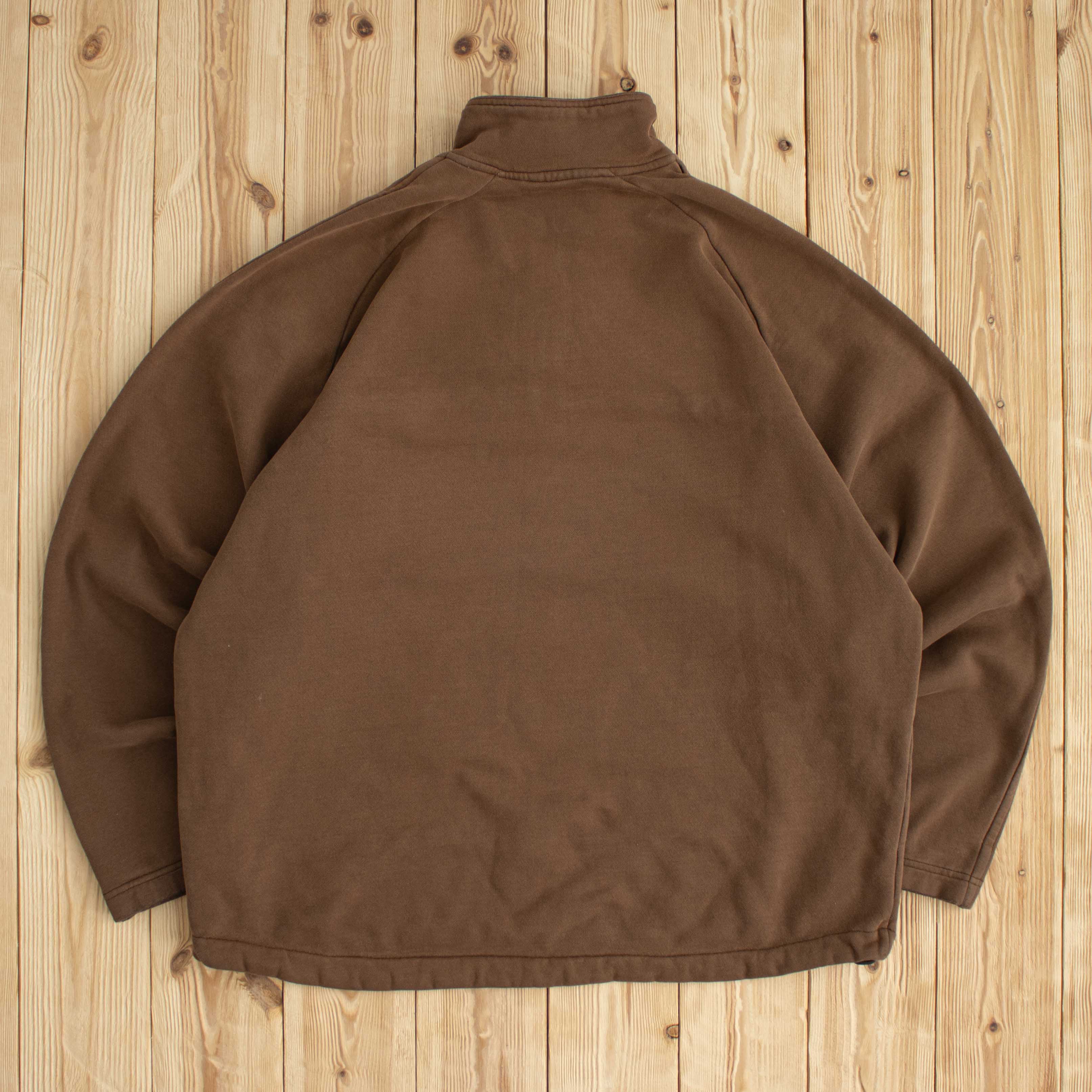 (L) Vintage Nike Swoosh Embroidered Quarter-Zip Sweatshirt
