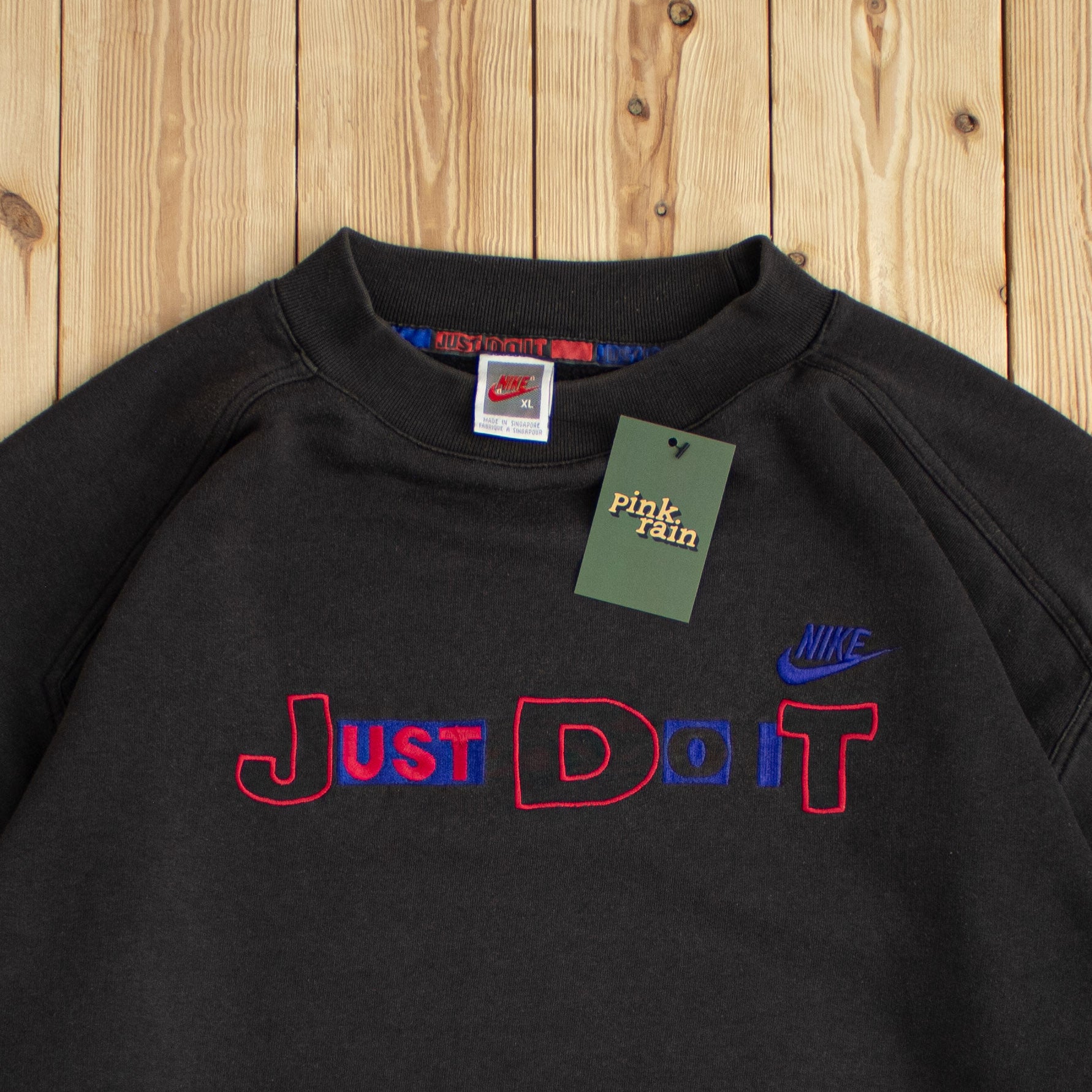 (L/XL) Vintage Nike 'Just Do It' Embroidered Sweatshirt
