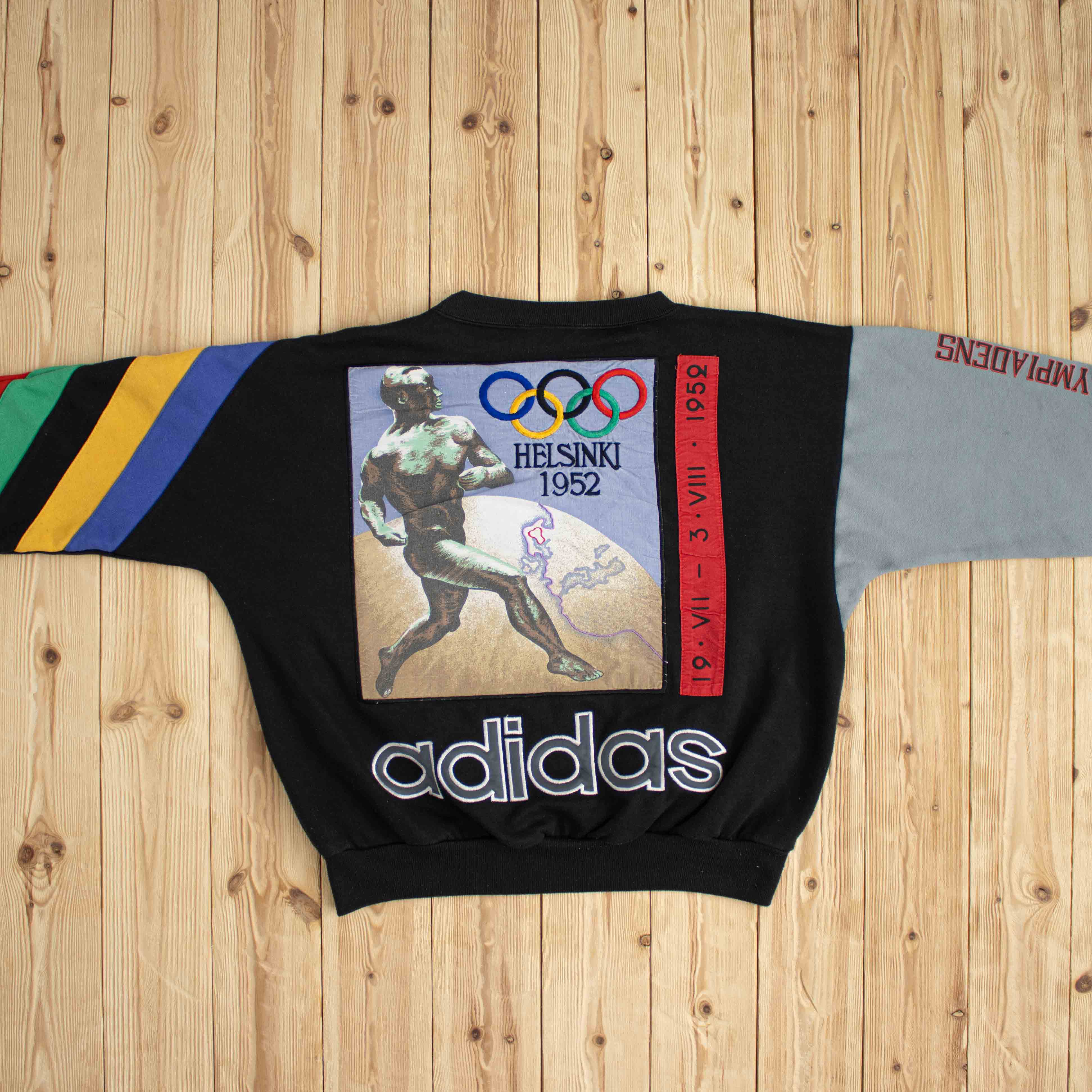 (M) 1952 Adidas Olympics Helsinki Embroidered Sweatshirt