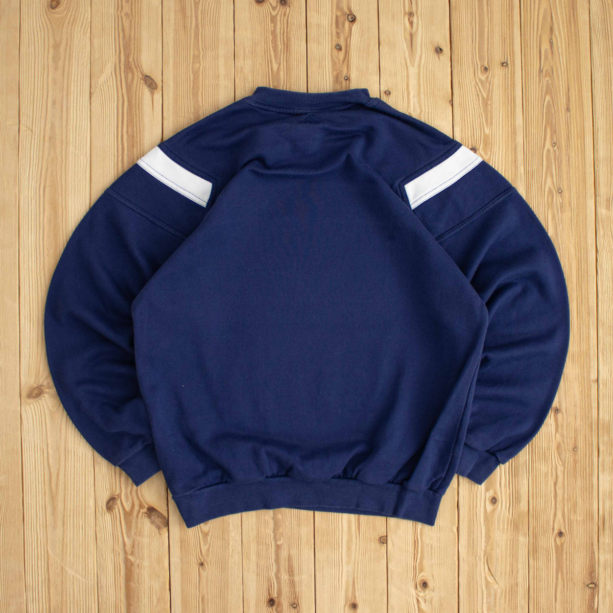 (M) Adidas Vintage Essential Embroidered Sweatshirt Blue