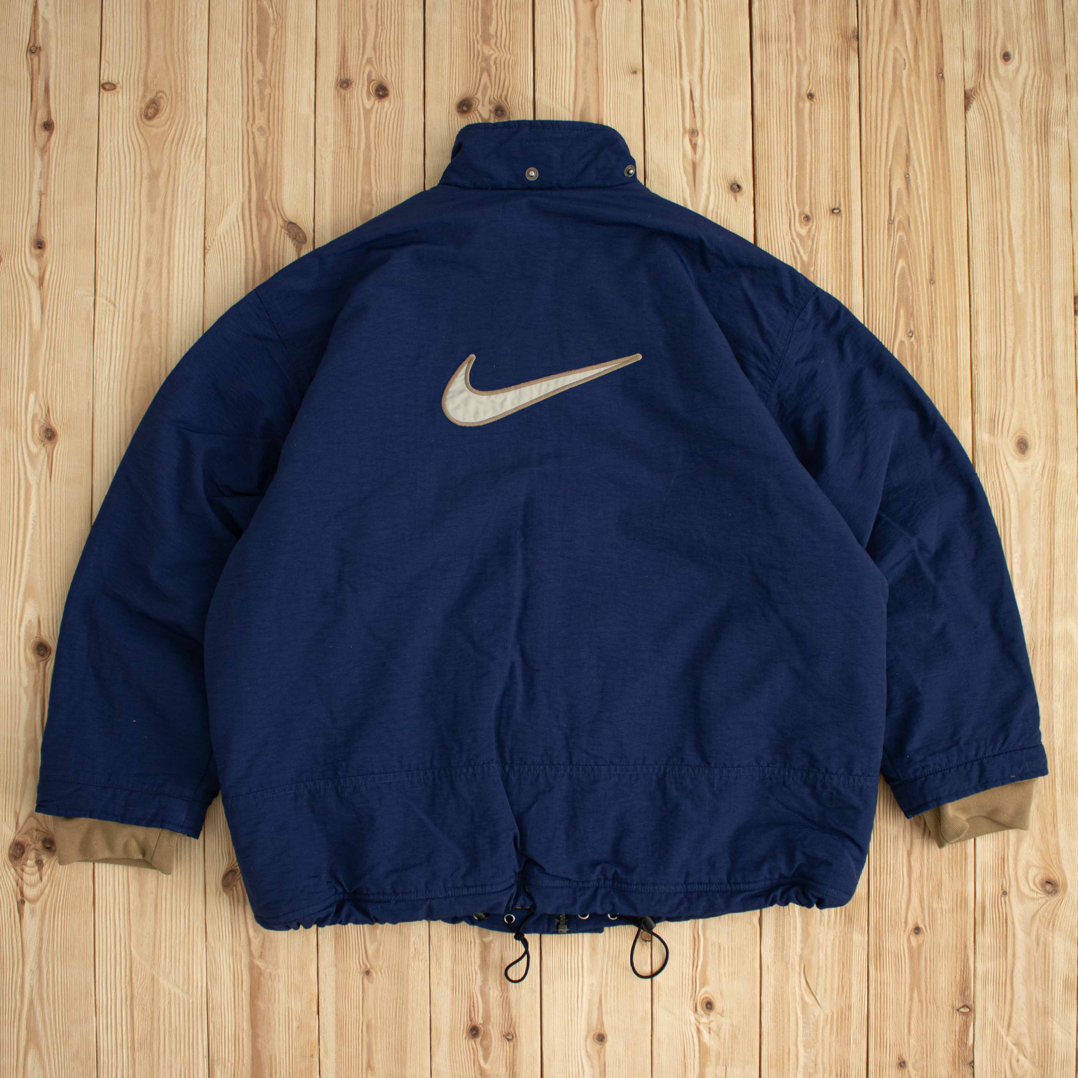 (M/L) Vintage Nike Essential Embroidered Puffer Jacket
