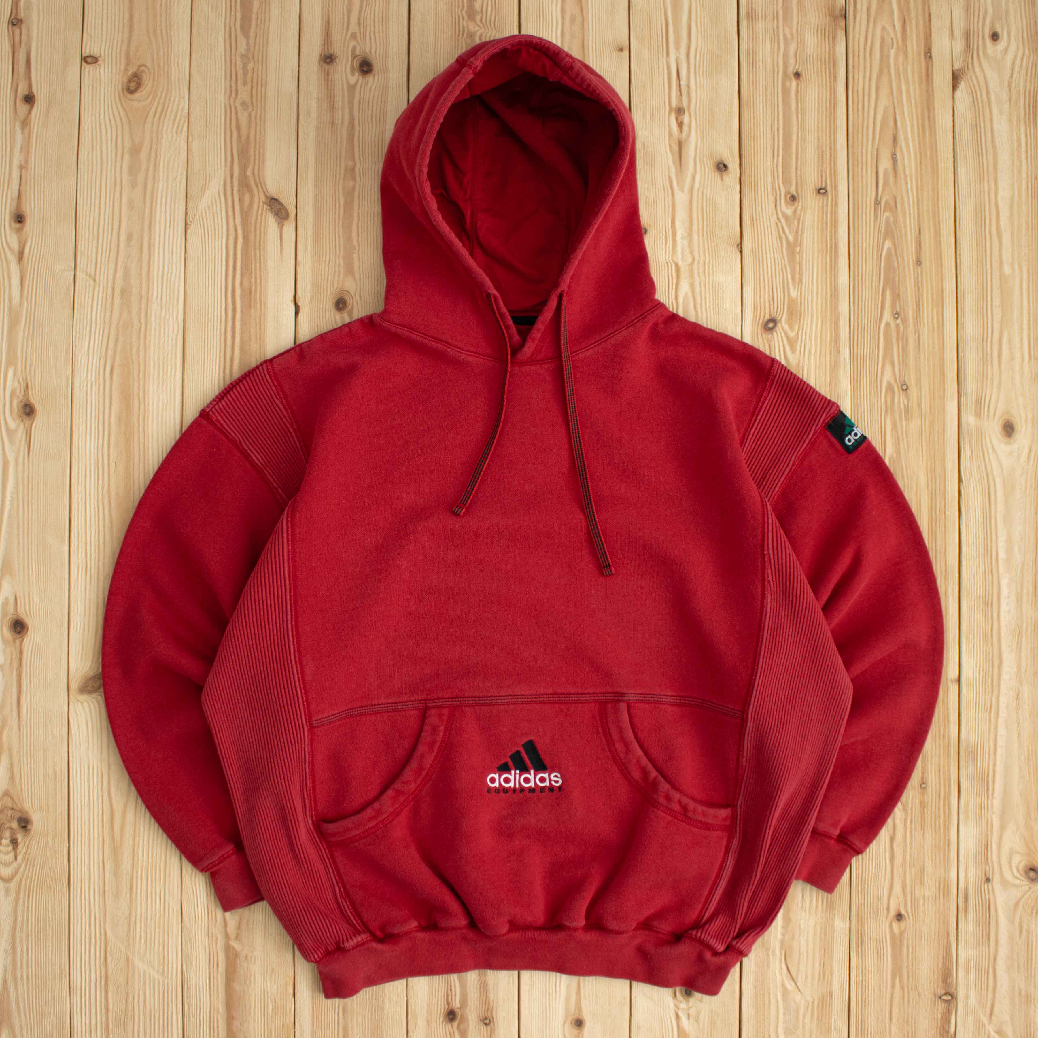 (L) Vintage Adidas Equipment Embroidered Hoodie