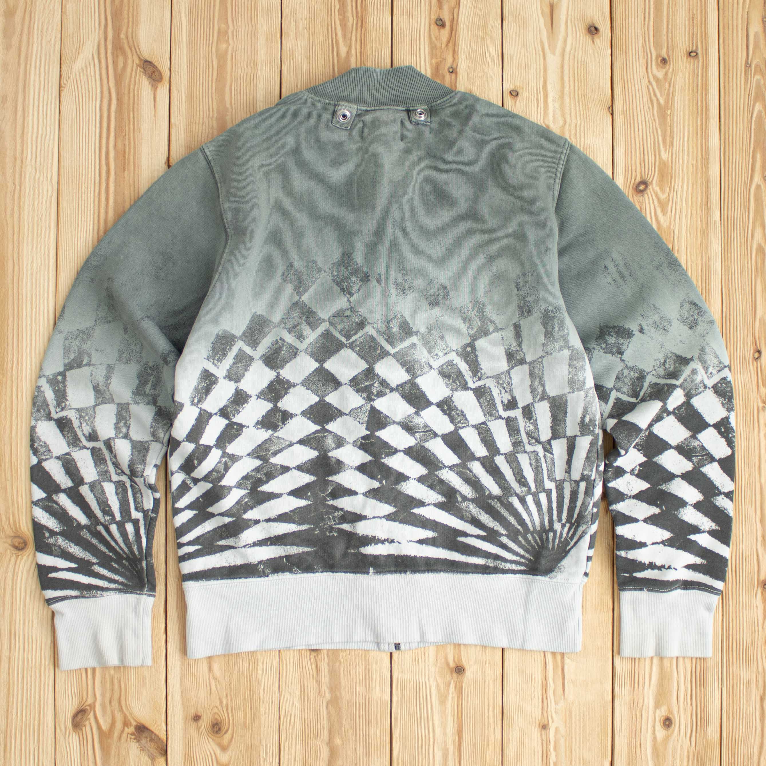(XS/S) Vintage Diesel Embroidered Full-Zip Sweatshirt
