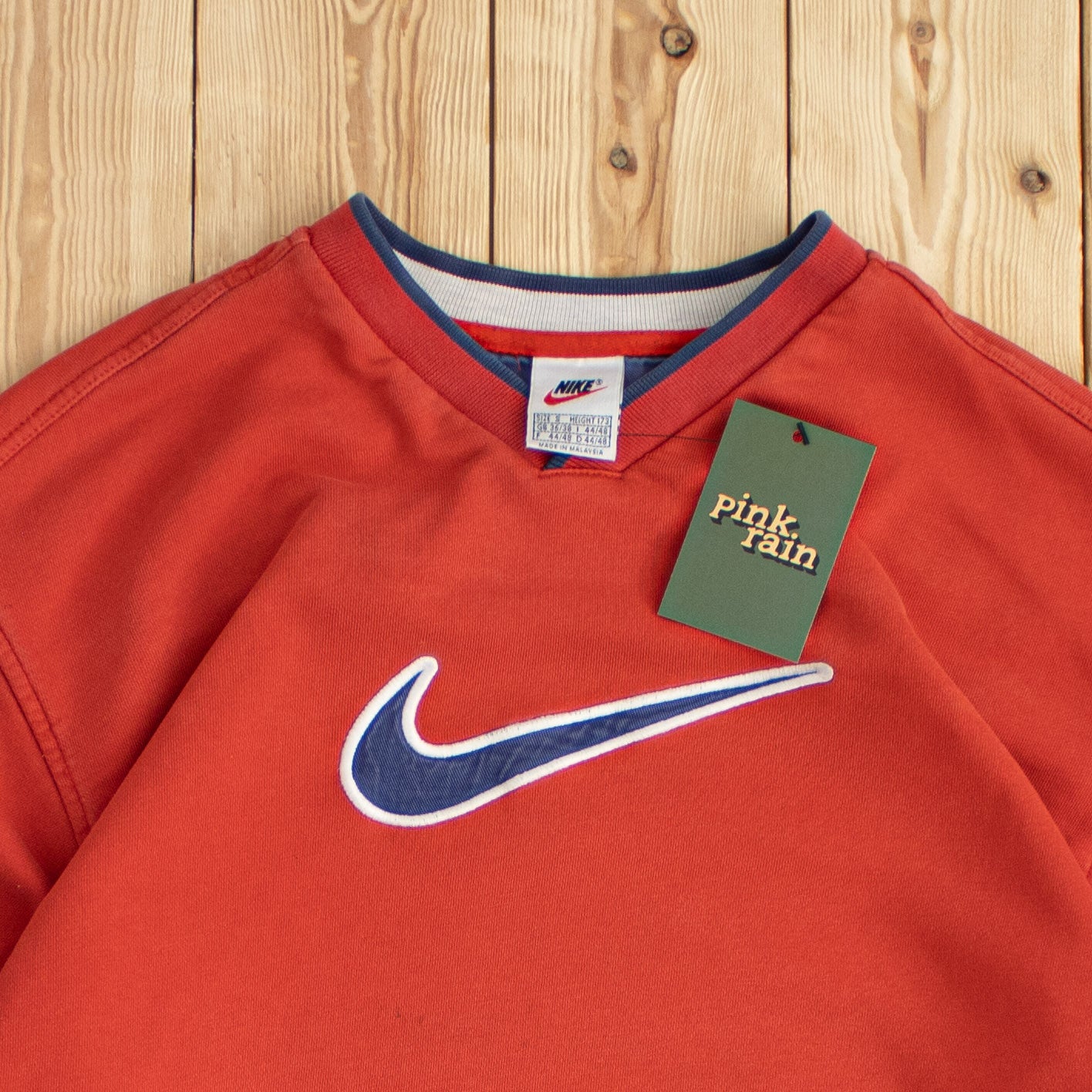 (S/M) Vintage Nike Swoosh Embroidered Sweatshirt