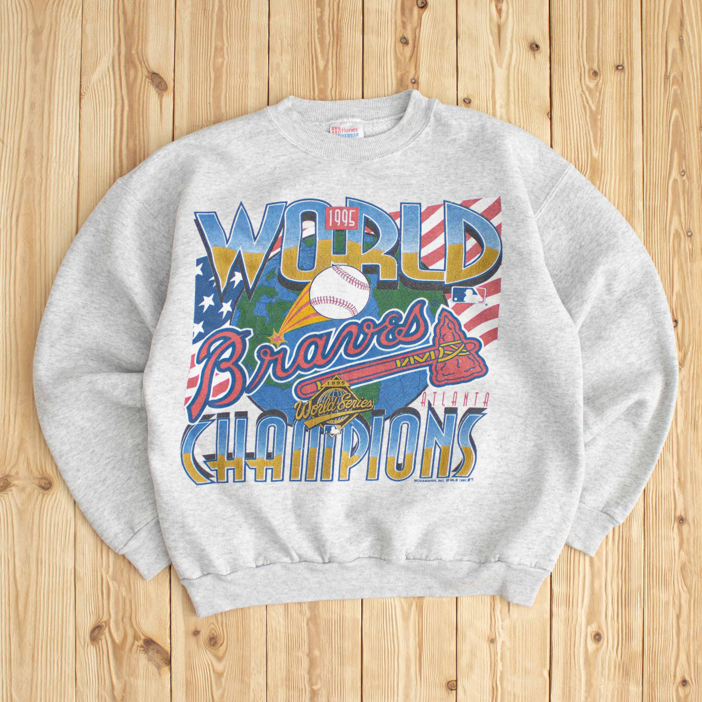 (S) 1995 MLB Champions Atlanta Braves Sweatshirt